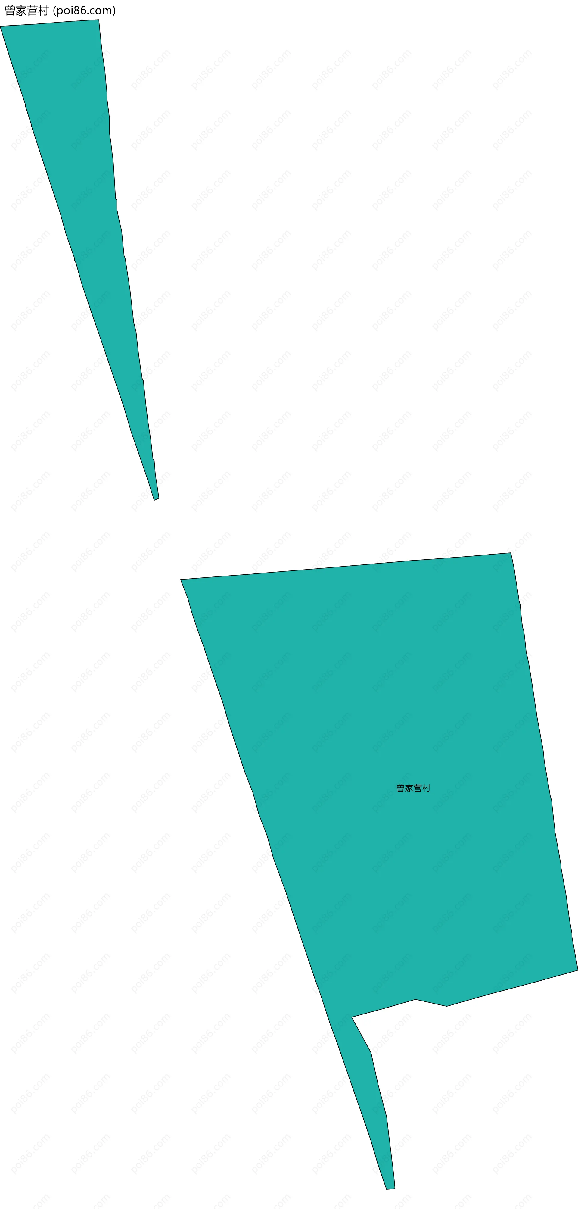 曾家营村边界地图