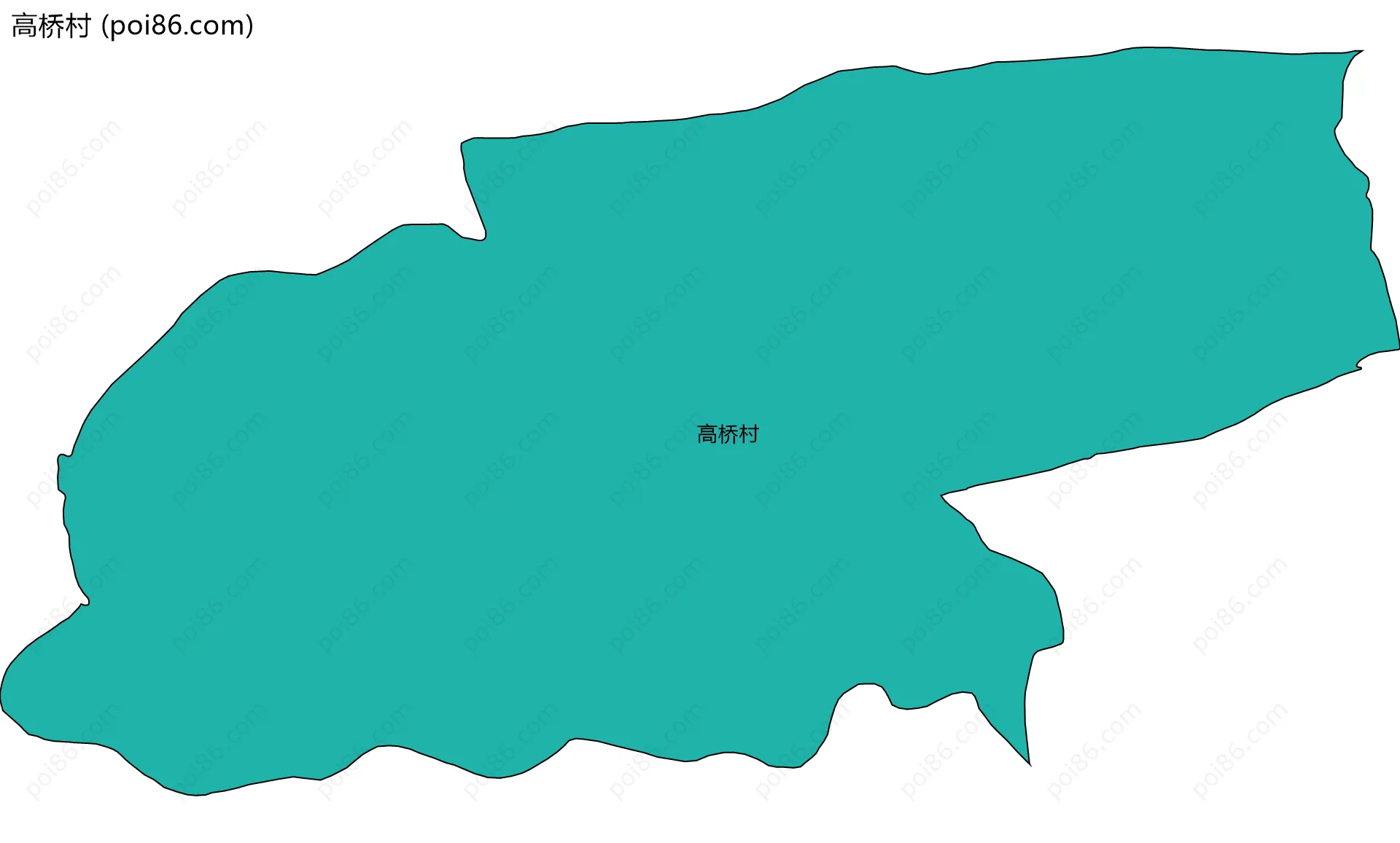 高桥村边界地图