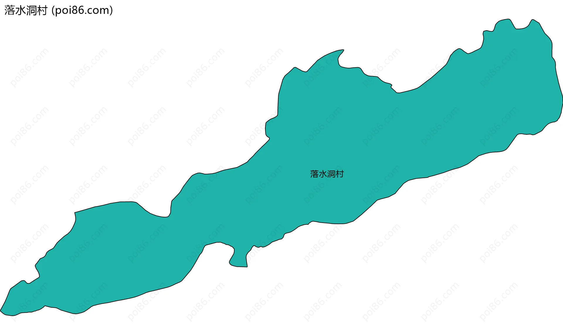 落水洞村边界地图