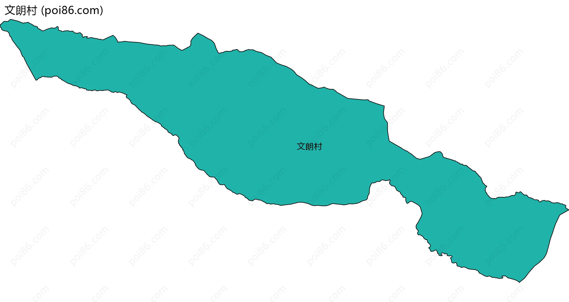 文朗村边界地图