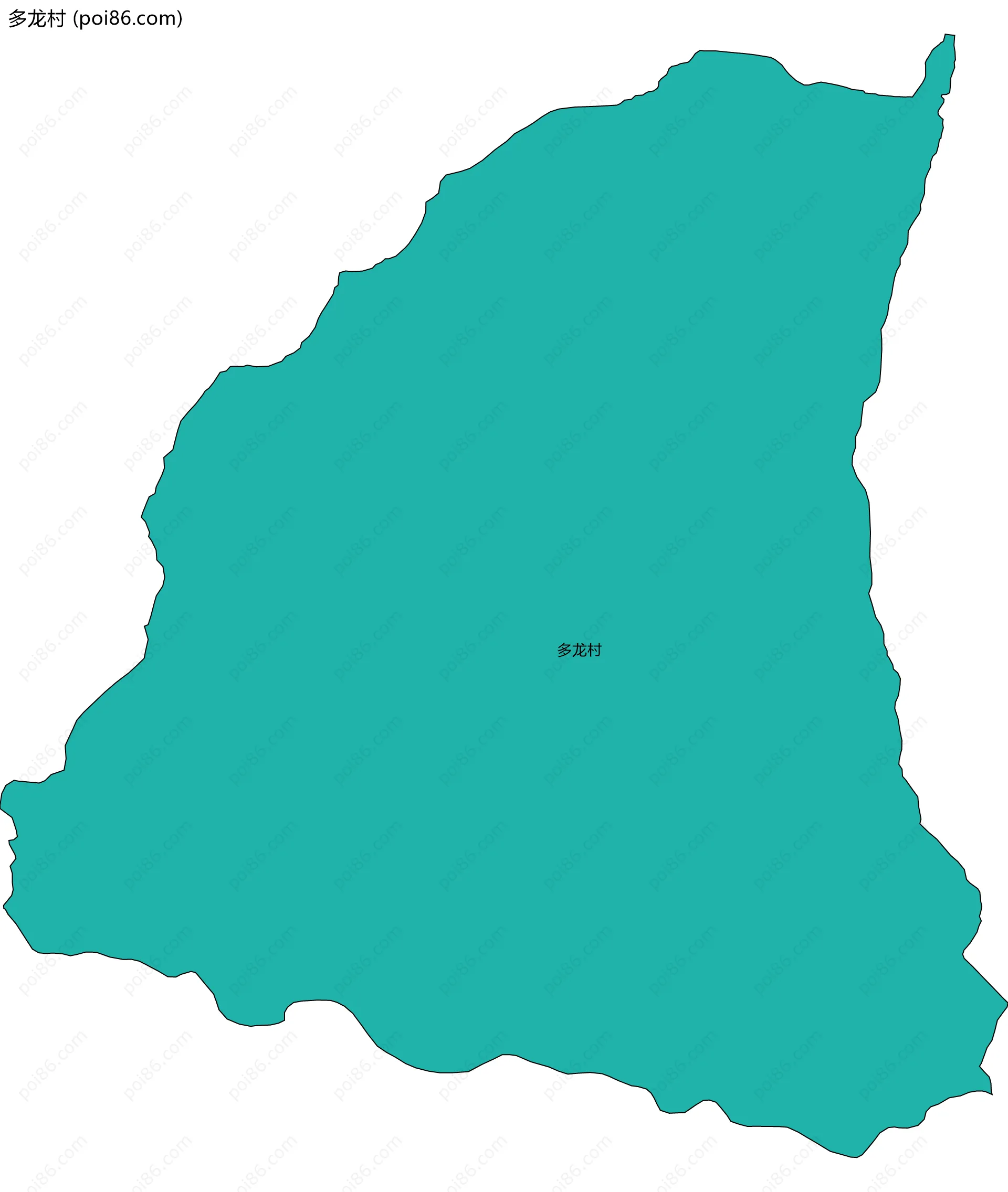 多龙村边界地图