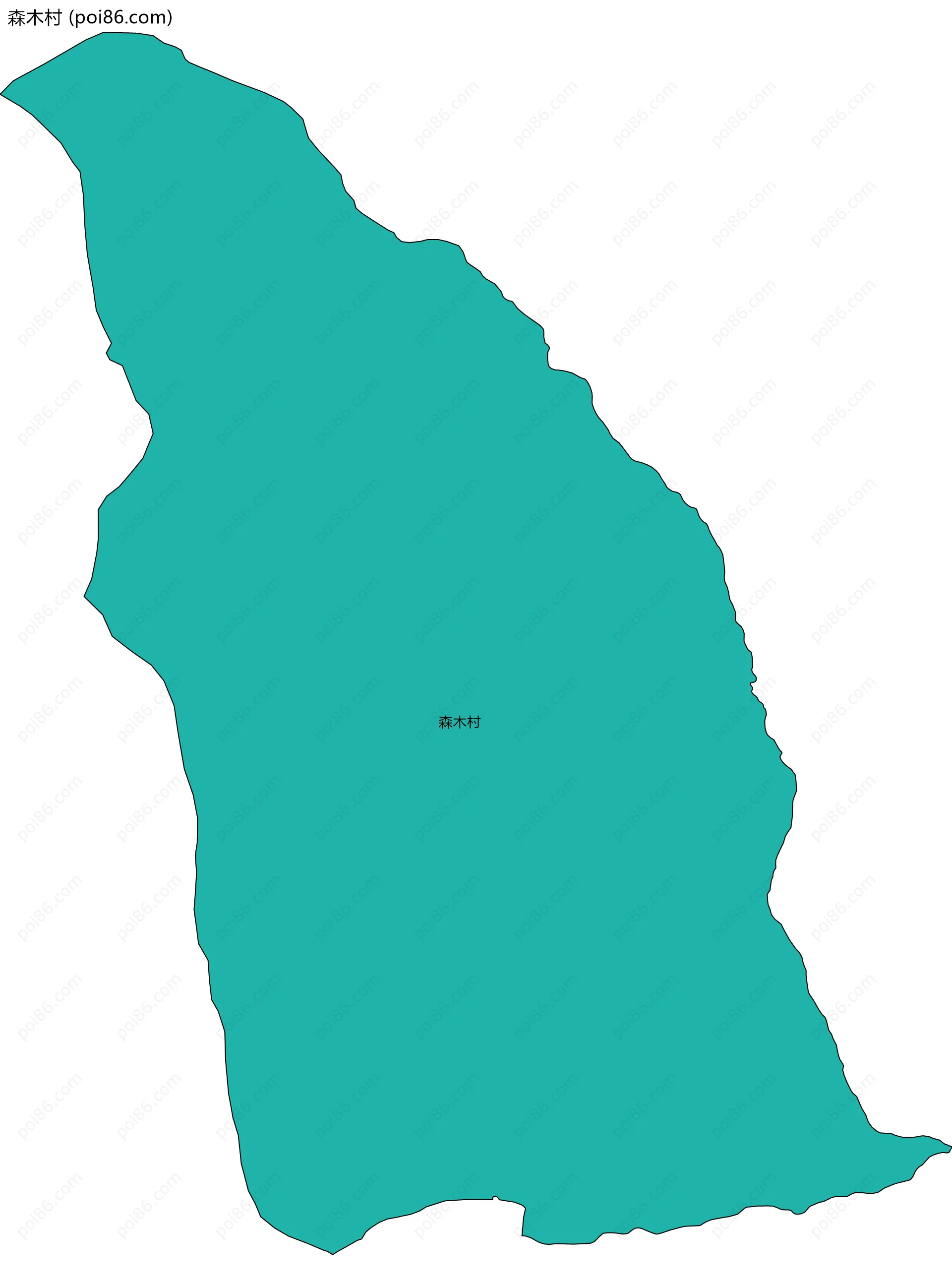 森木村边界地图