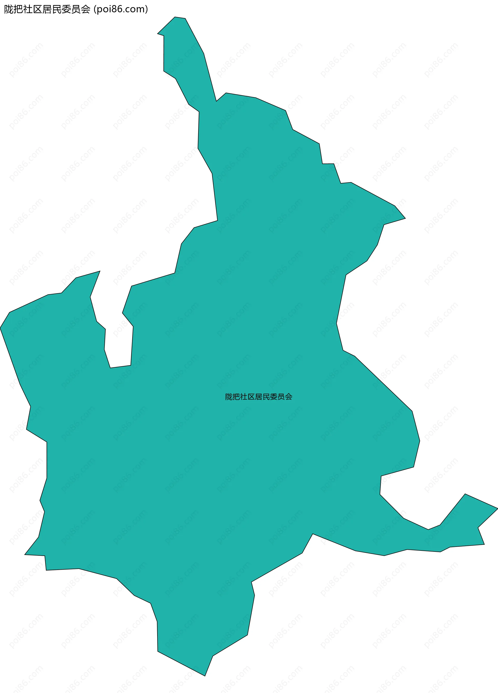 陇把社区居民委员会边界地图
