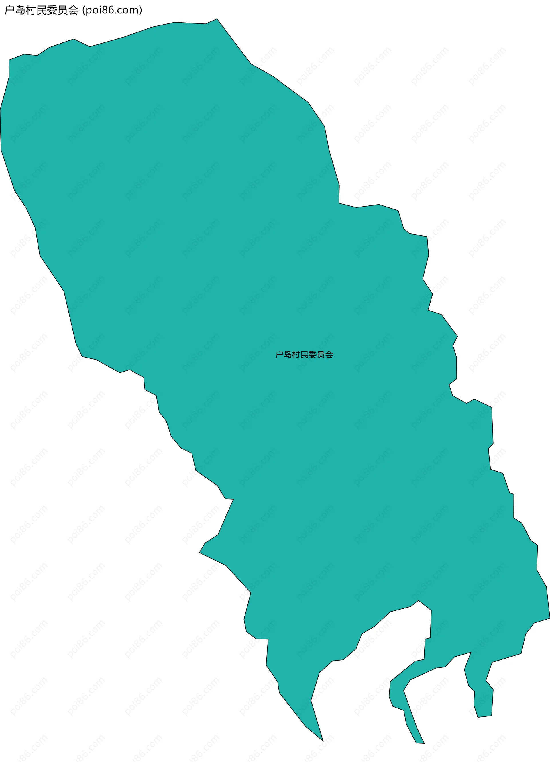 户岛村民委员会边界地图