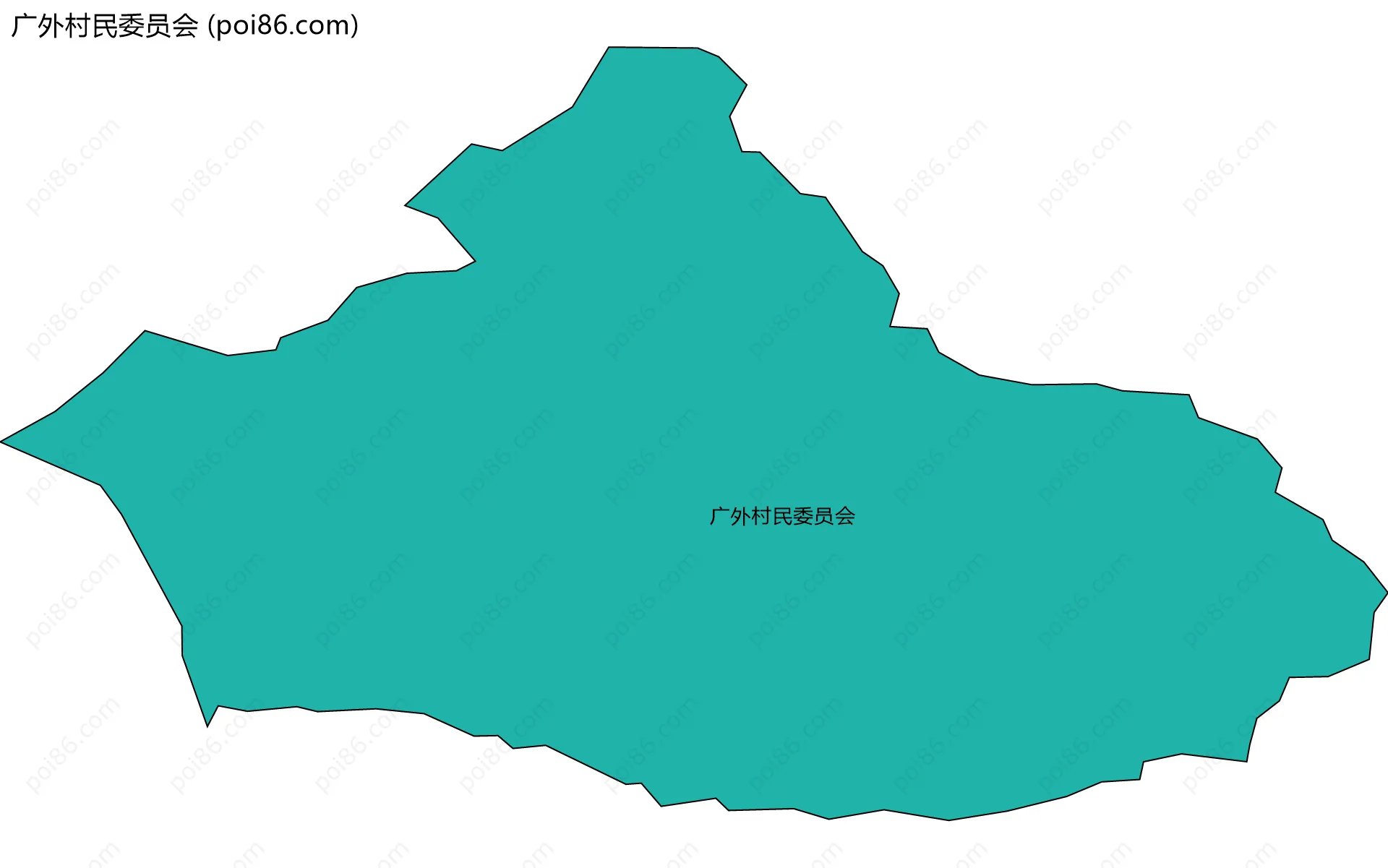 广外村民委员会边界地图