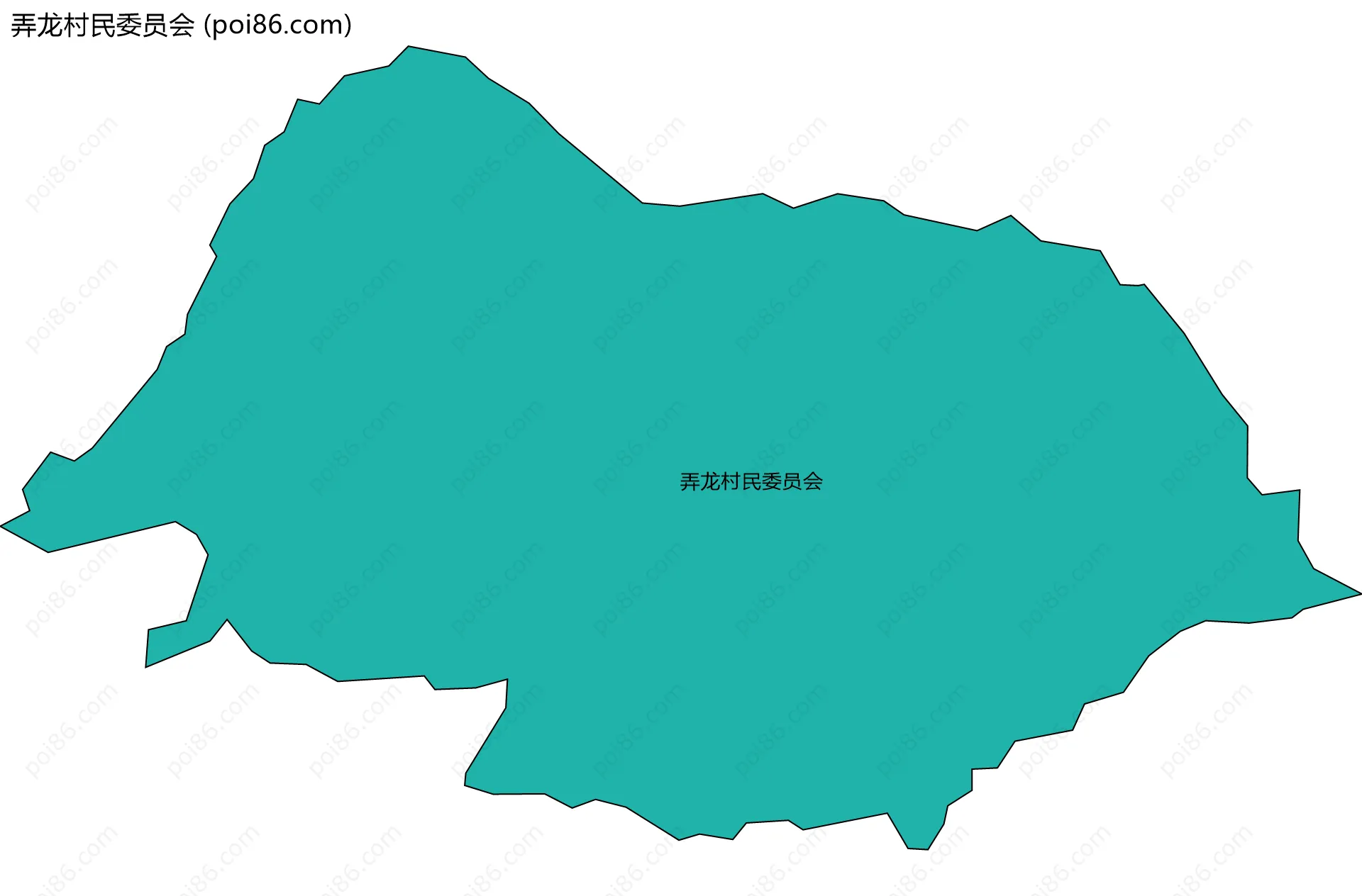 弄龙村民委员会边界地图