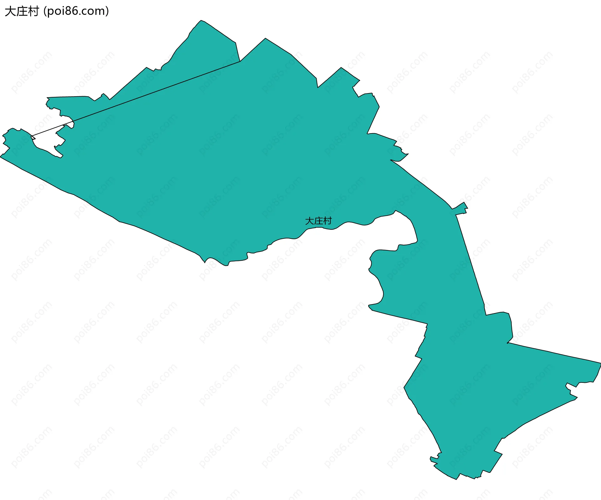 大庄村边界地图