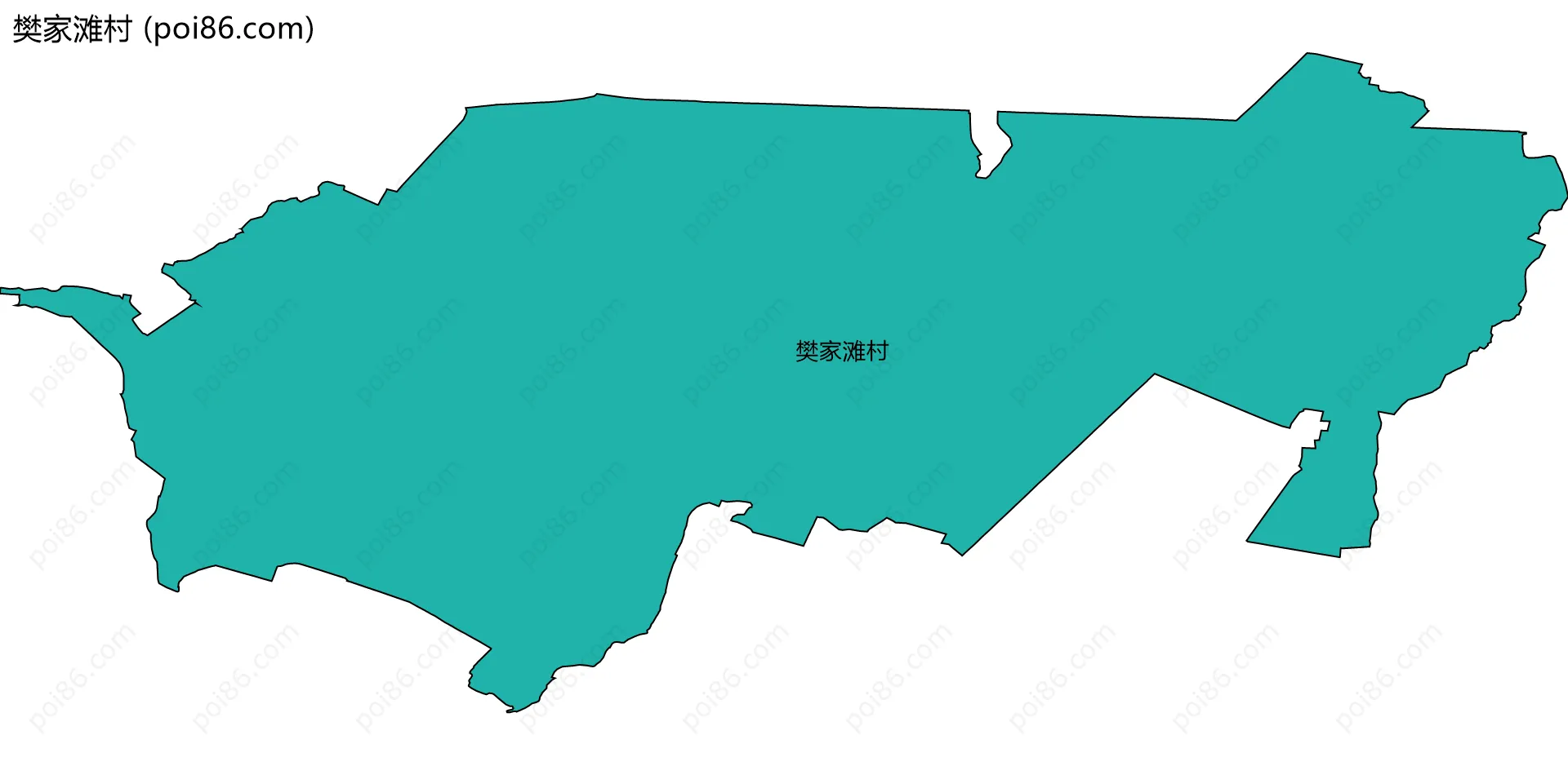 樊家滩村边界地图