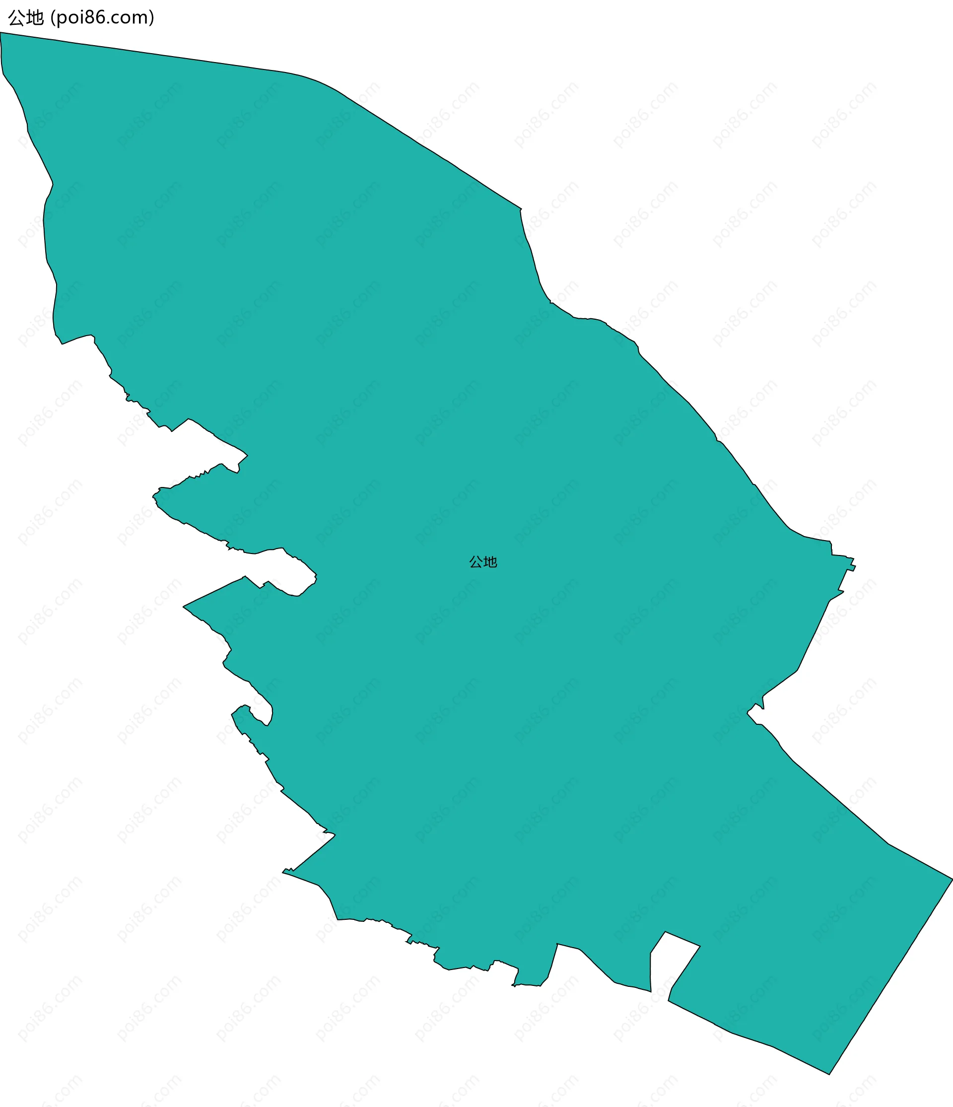 公地边界地图