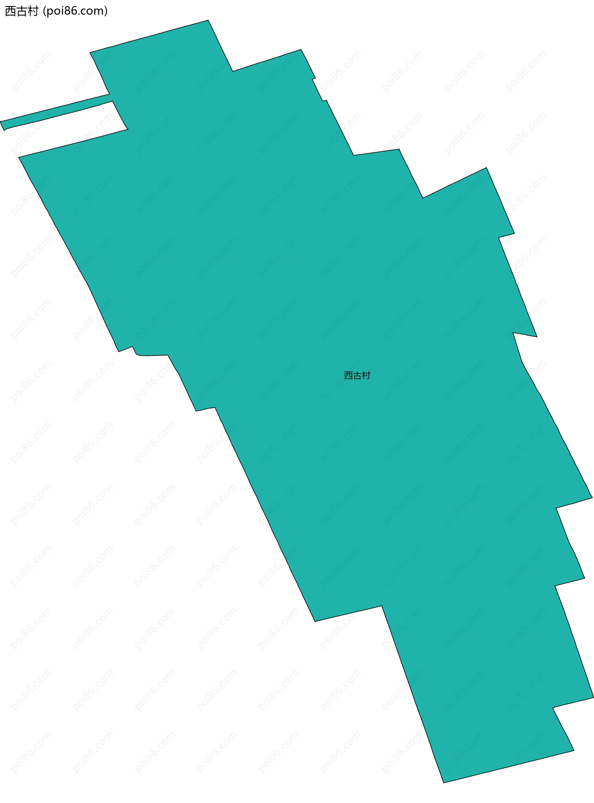 西古村边界地图