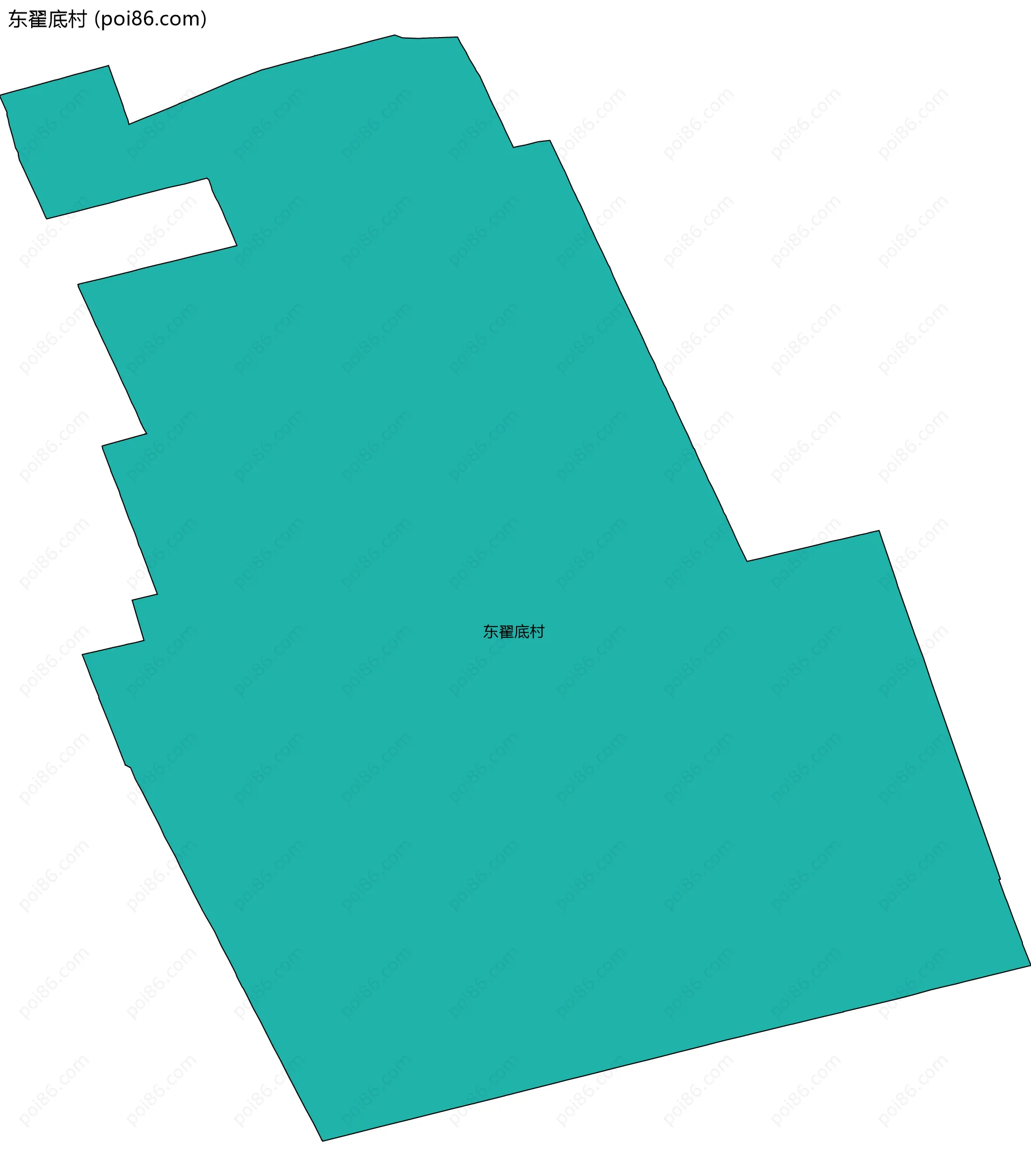 东翟底村边界地图