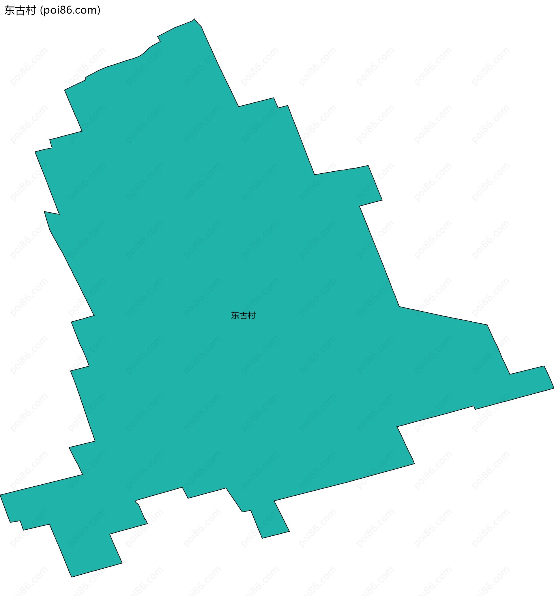 东古村边界地图