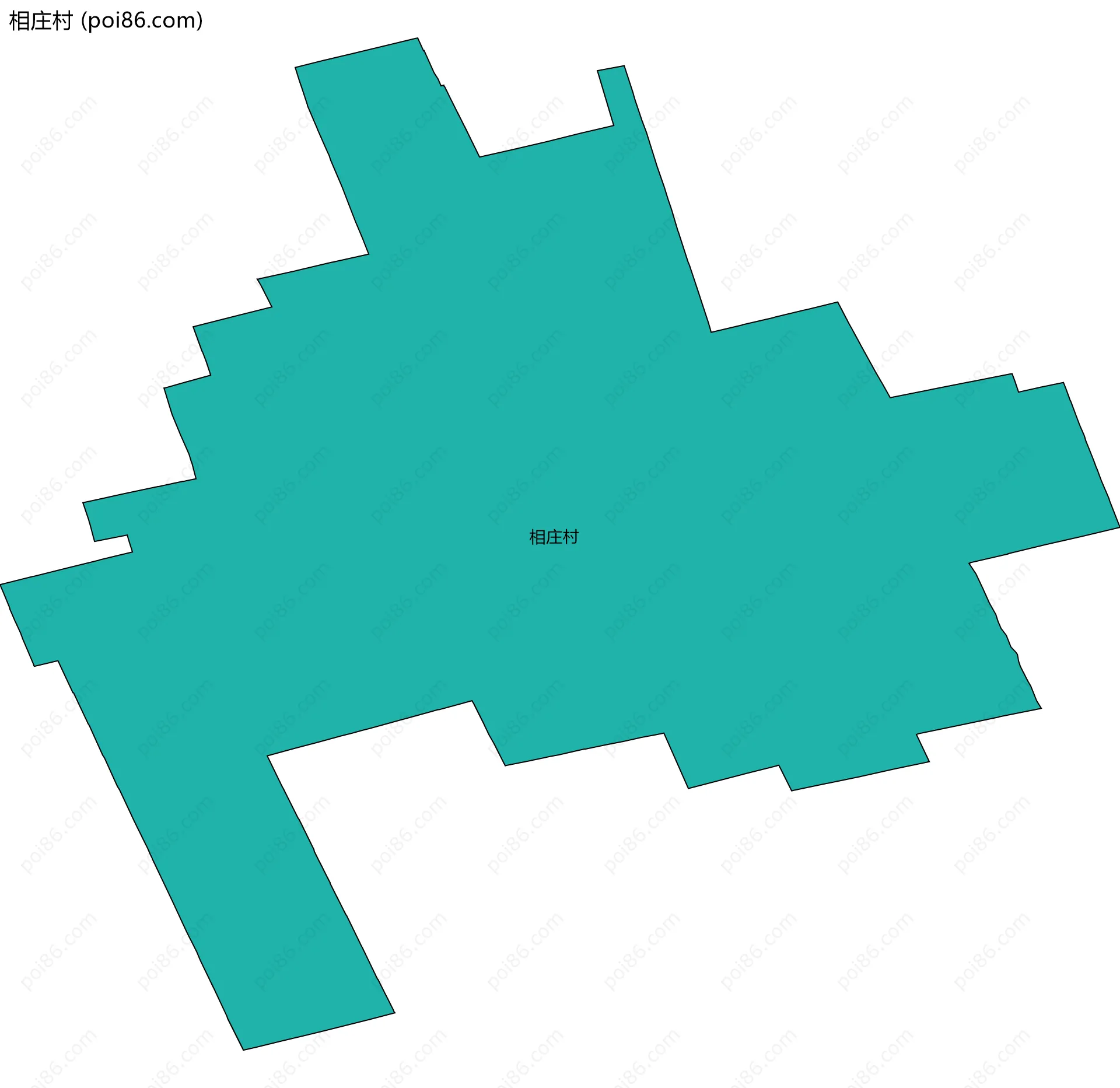 相庄村边界地图