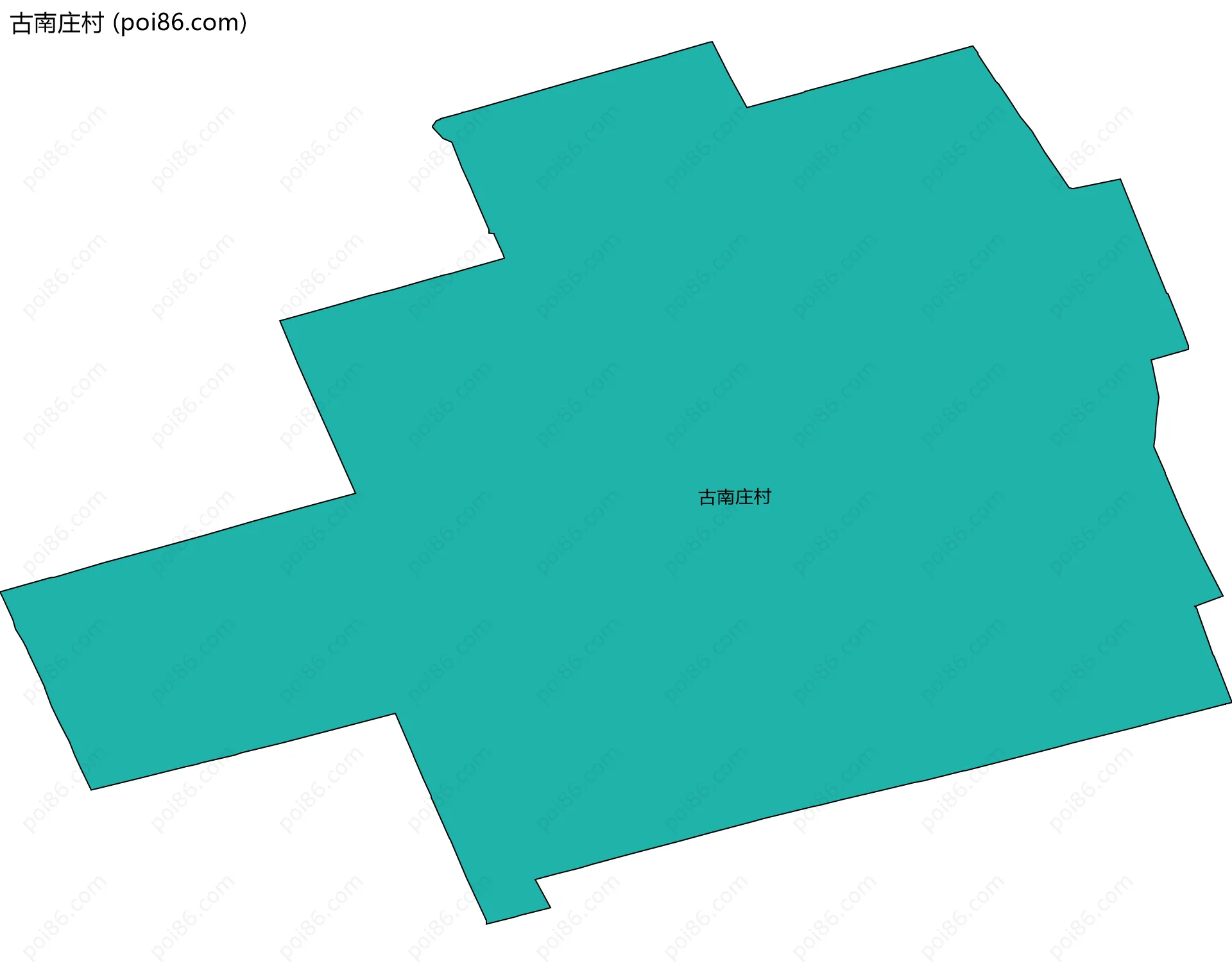 古南庄村边界地图