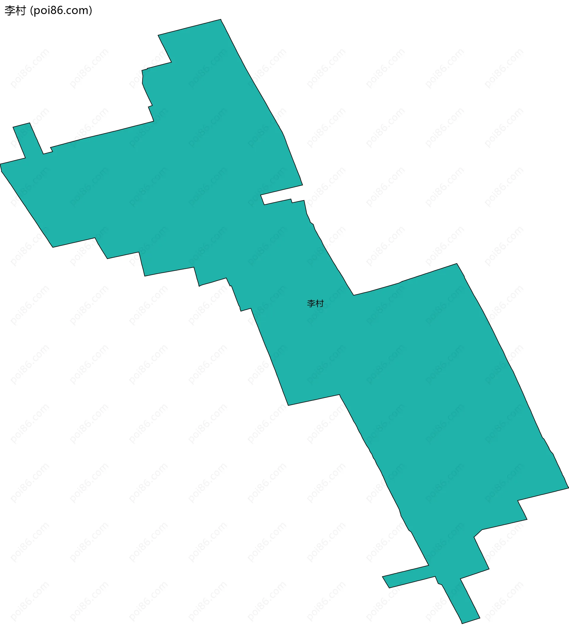 李村边界地图