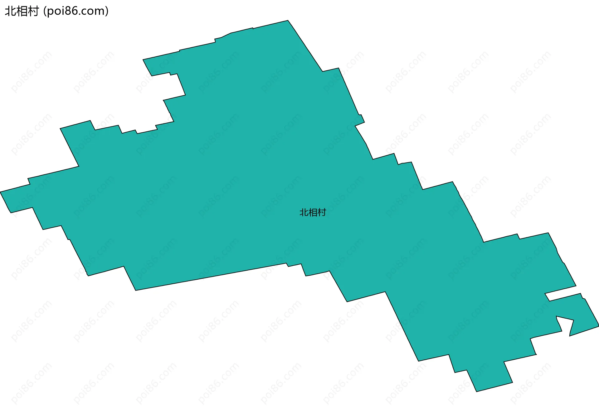 北相村边界地图
