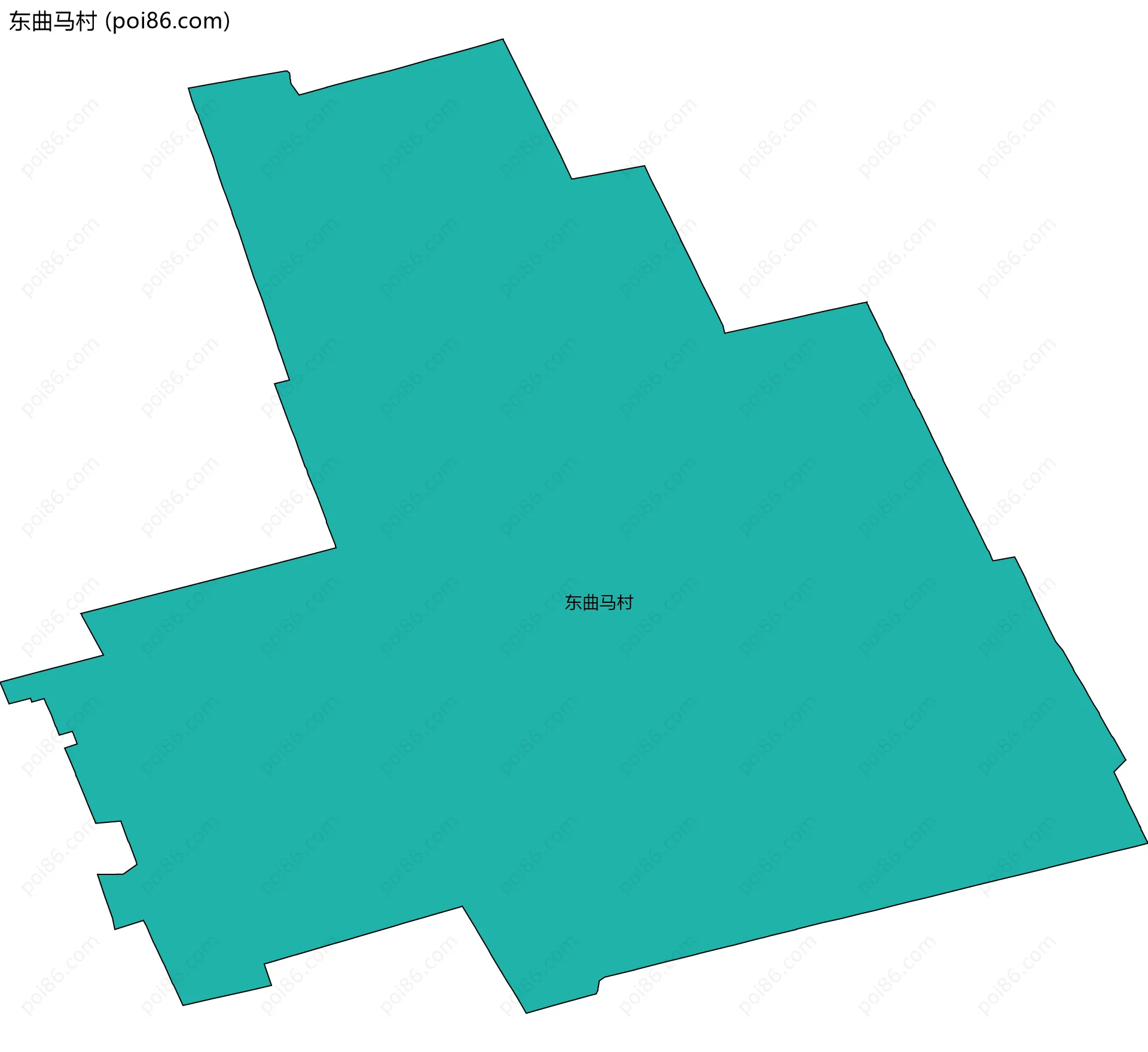 东曲马村边界地图