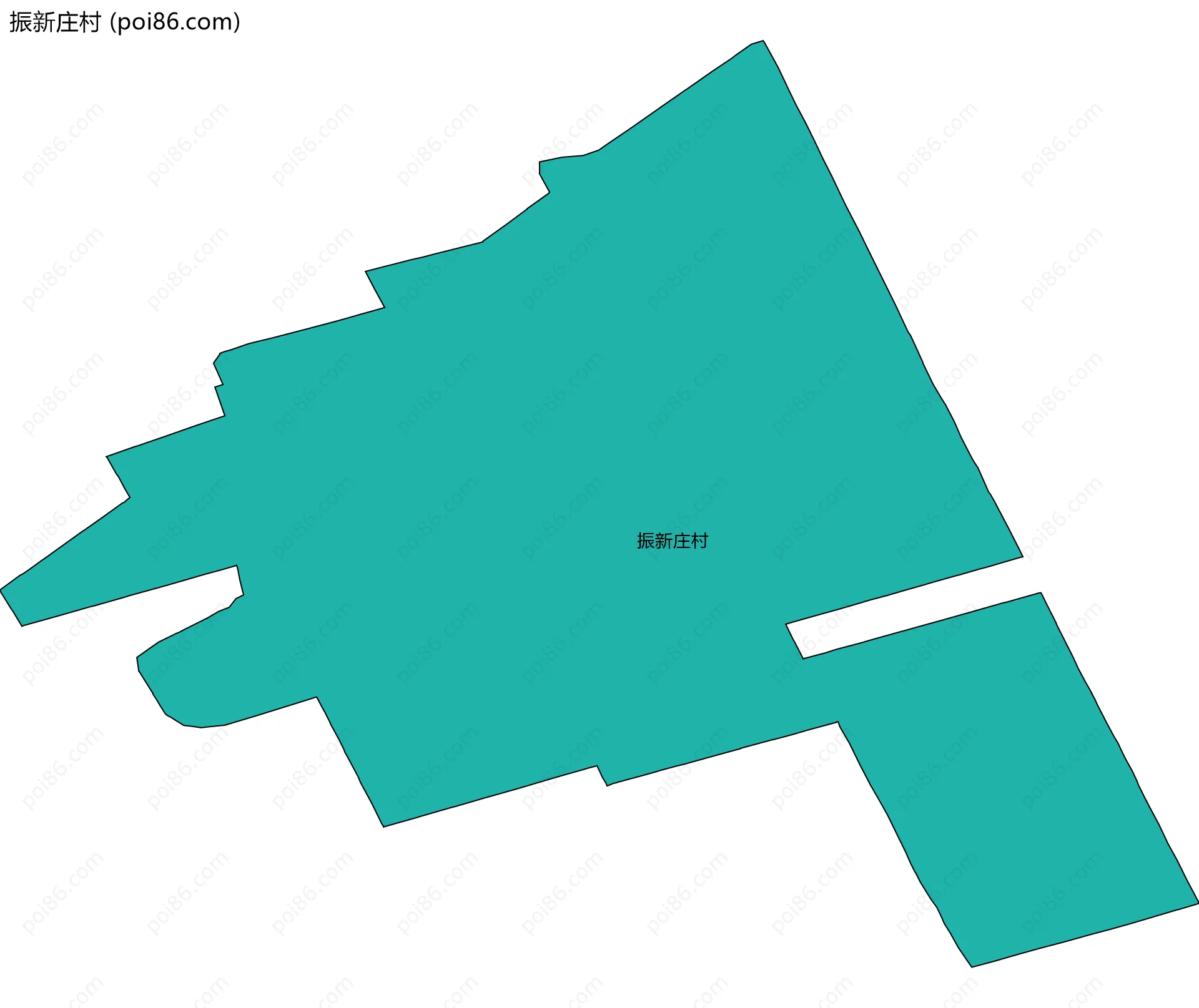 振新庄村边界地图