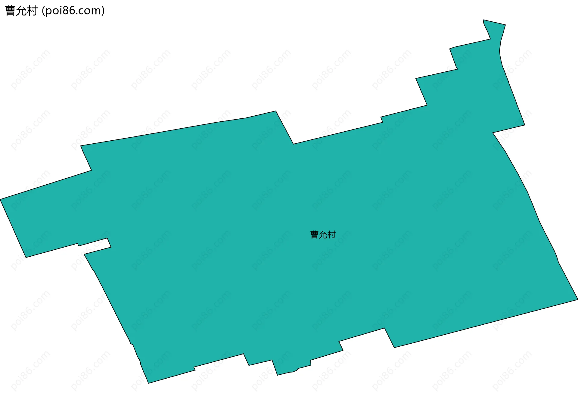 曹允村边界地图