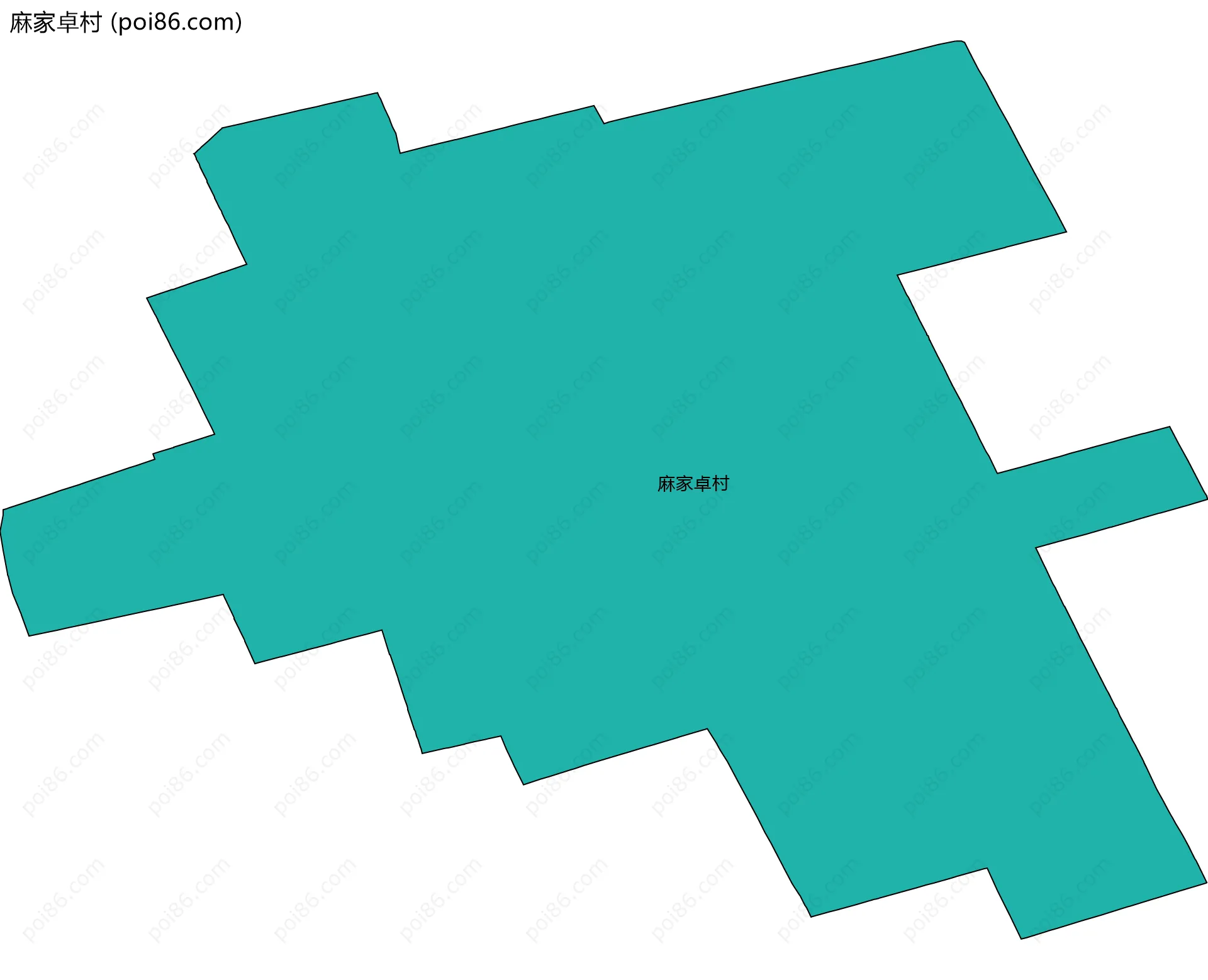 麻家卓村边界地图