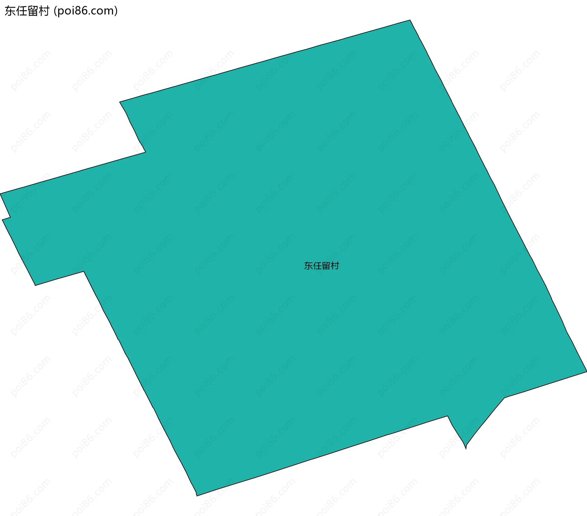 东任留村边界地图