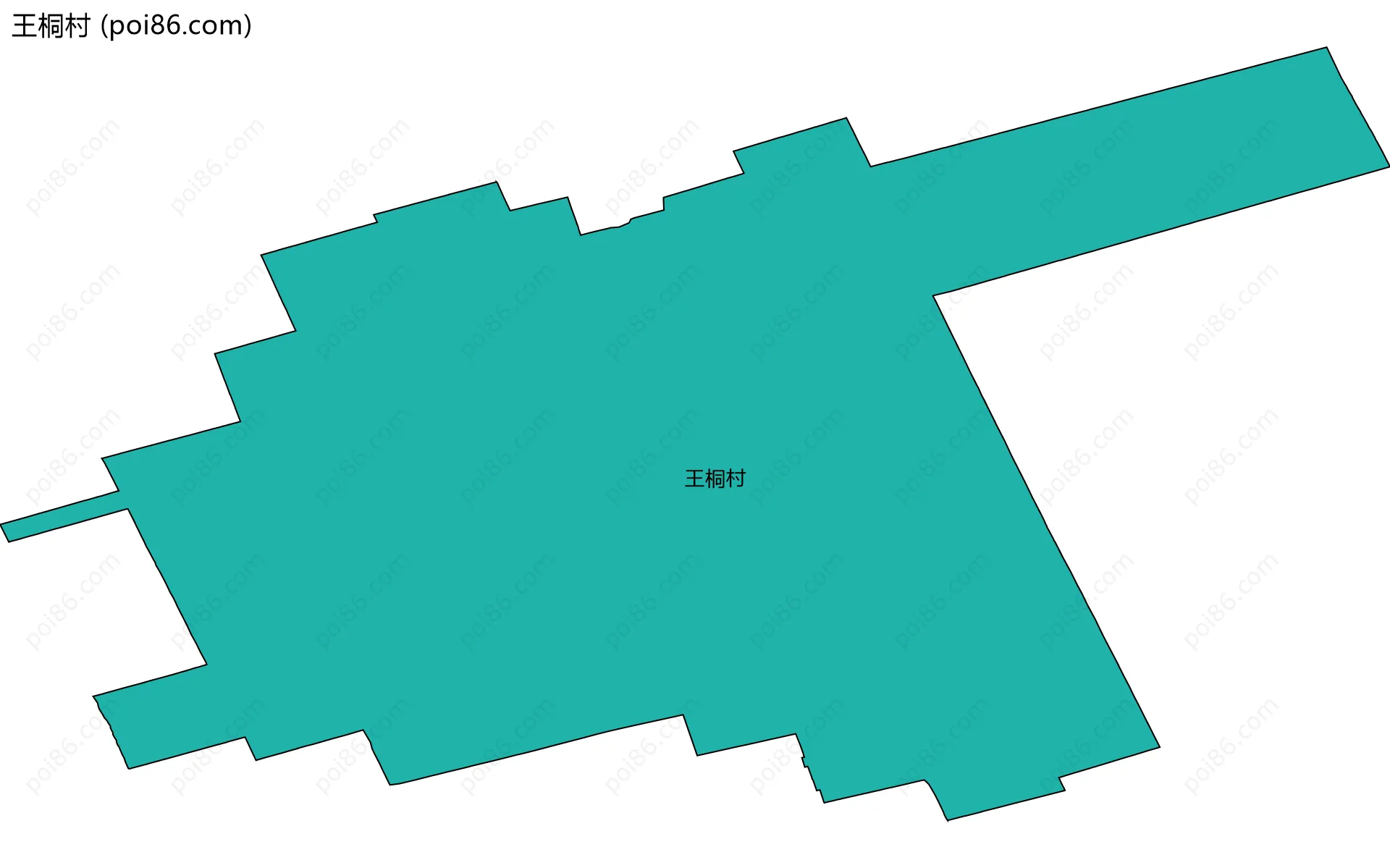 王桐村边界地图