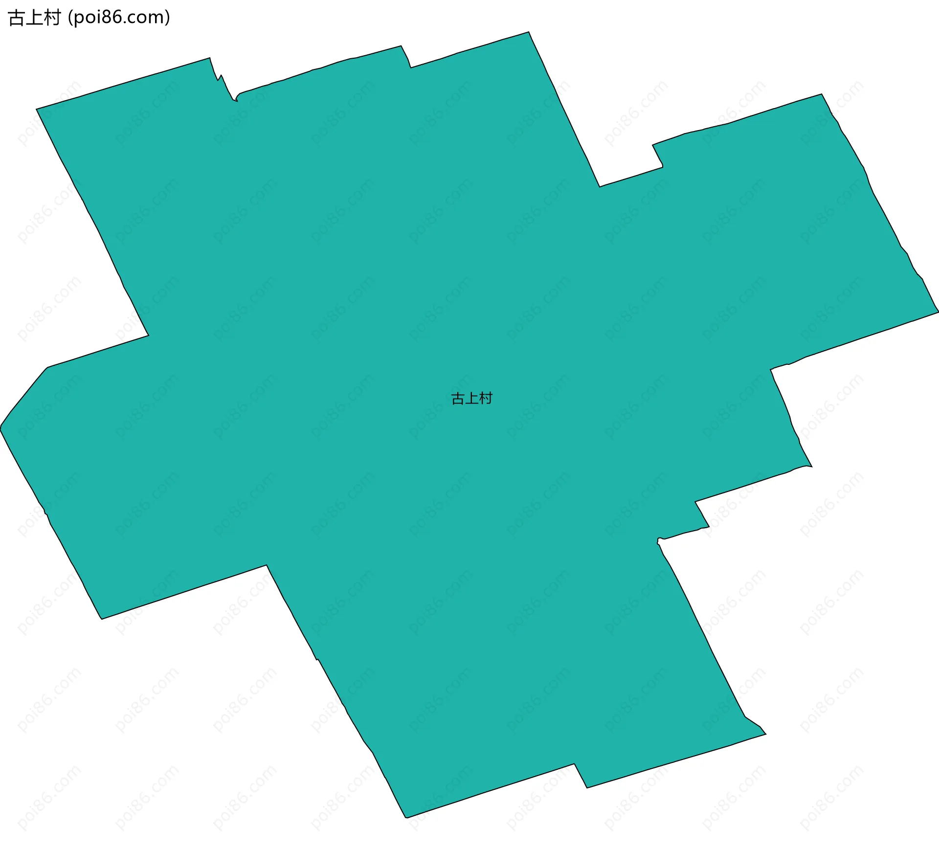 古上村边界地图