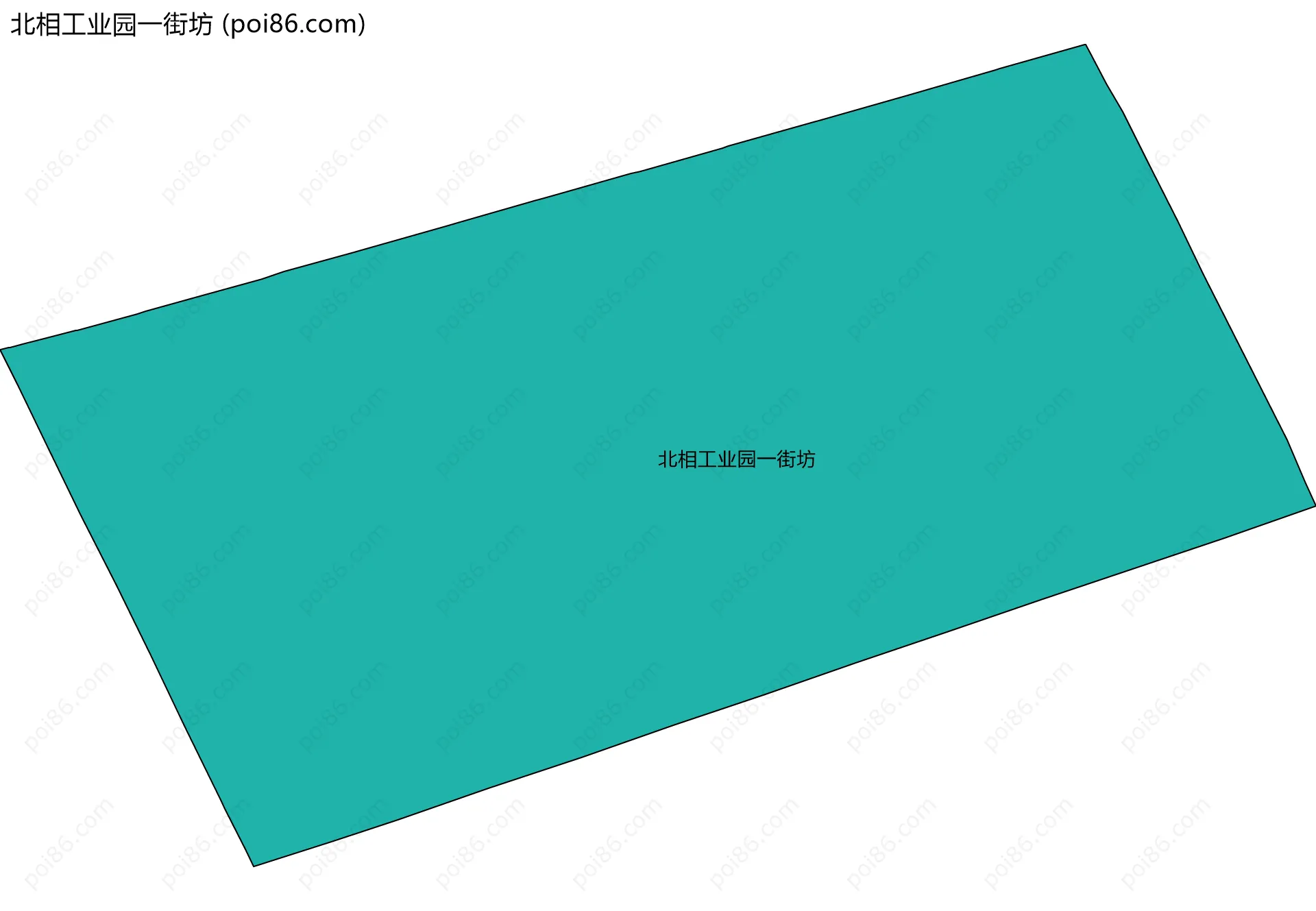 北相工业园一街坊边界地图