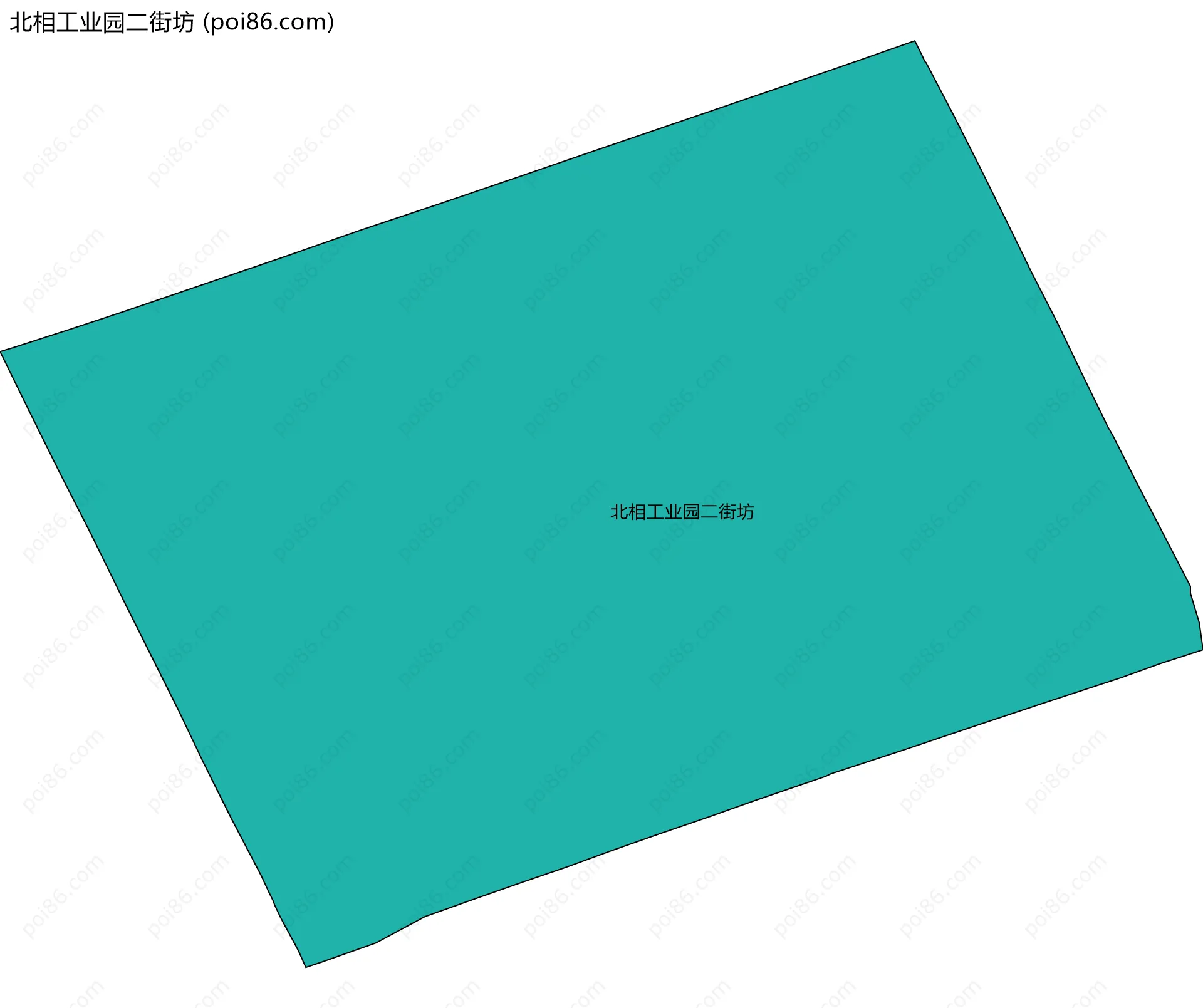 北相工业园二街坊边界地图