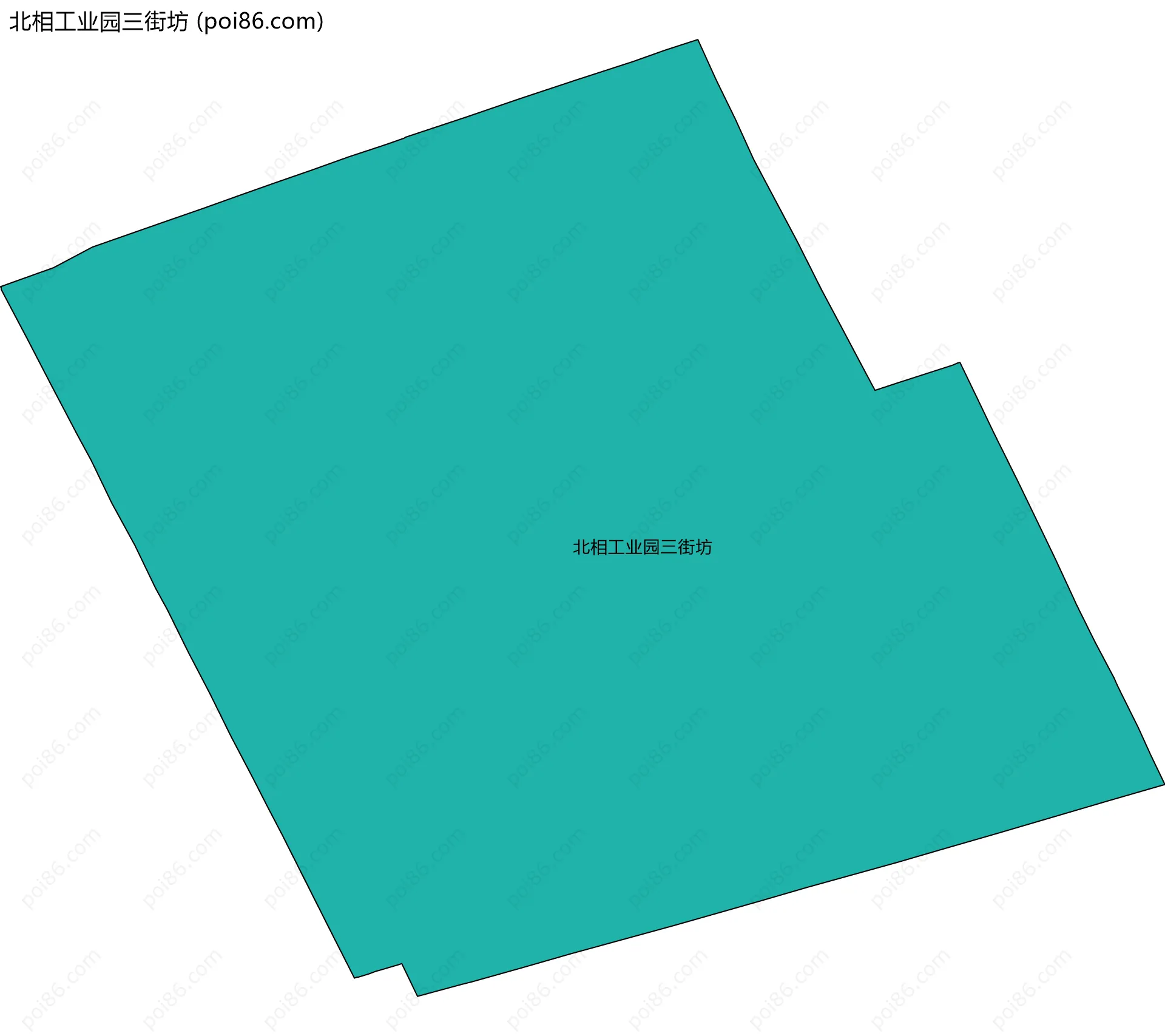 北相工业园三街坊边界地图