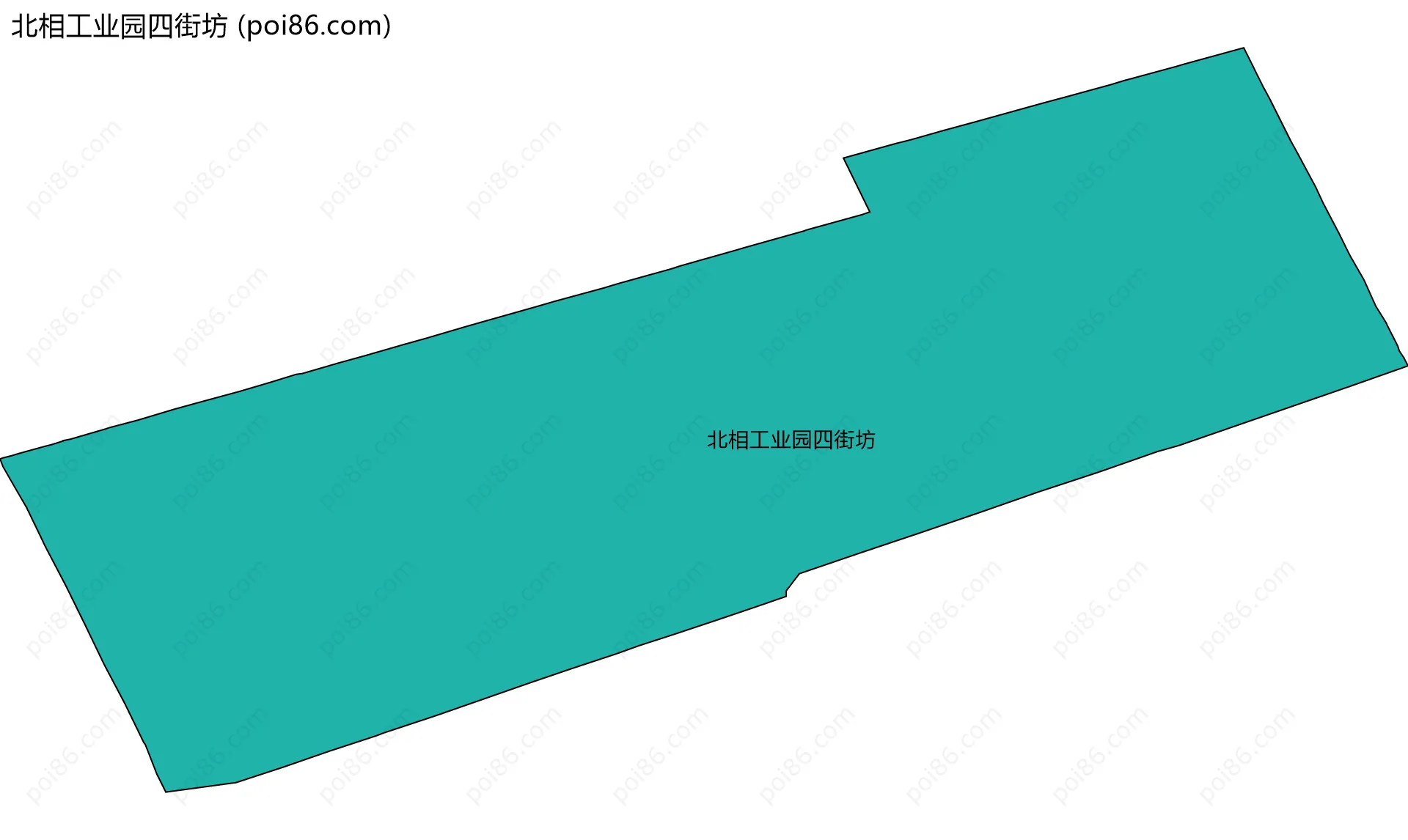 北相工业园四街坊边界地图
