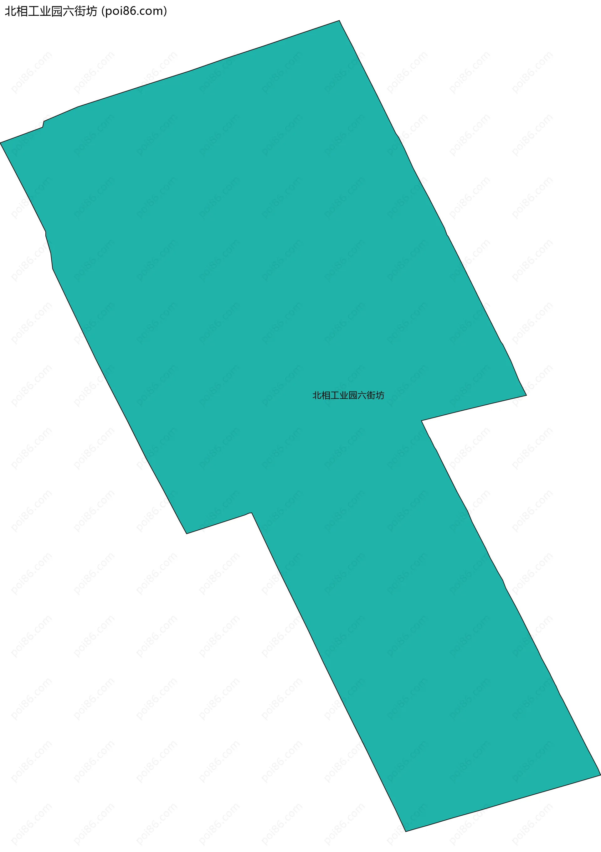 北相工业园六街坊边界地图