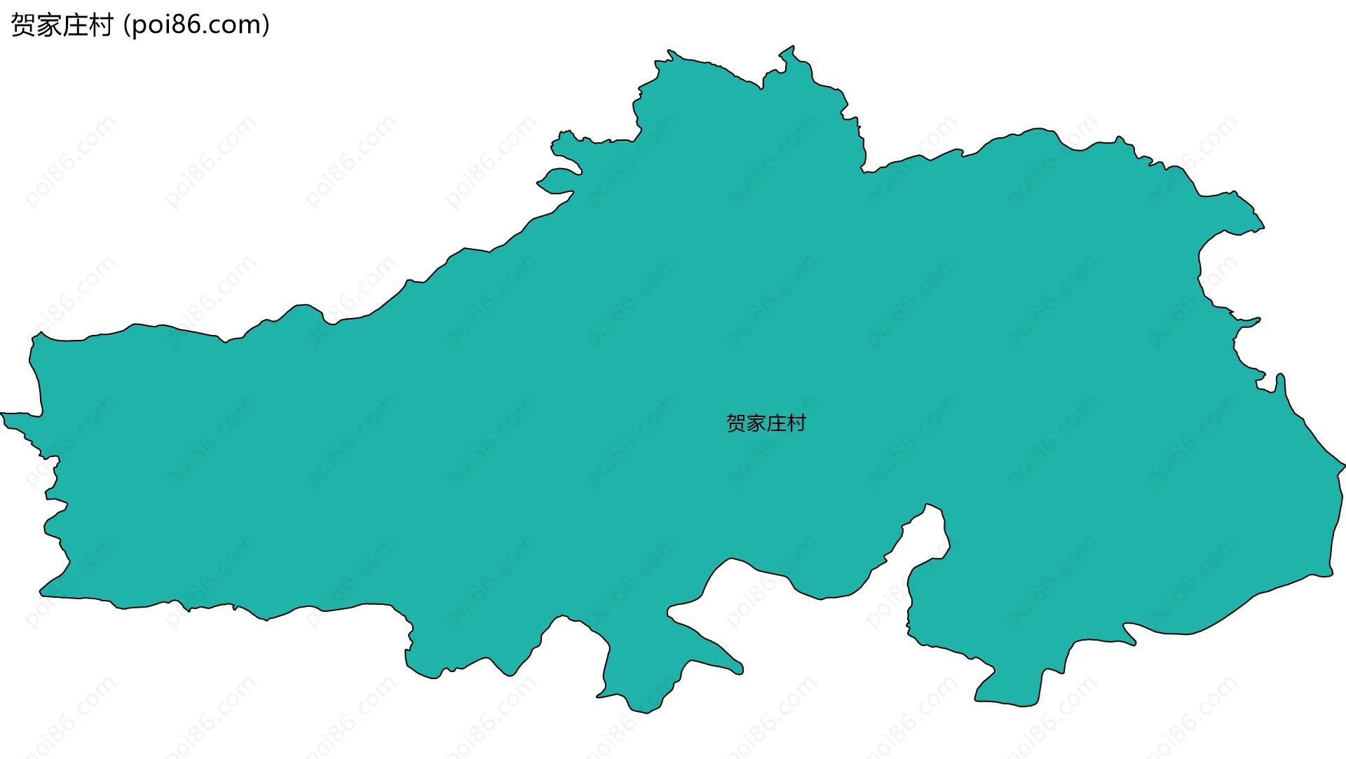 贺家庄村边界地图