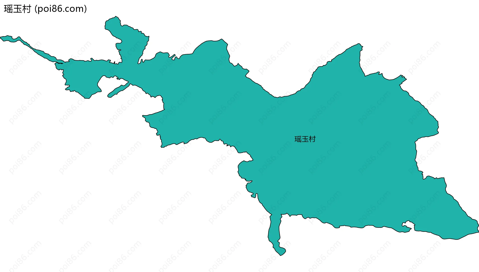 瑶玉村边界地图