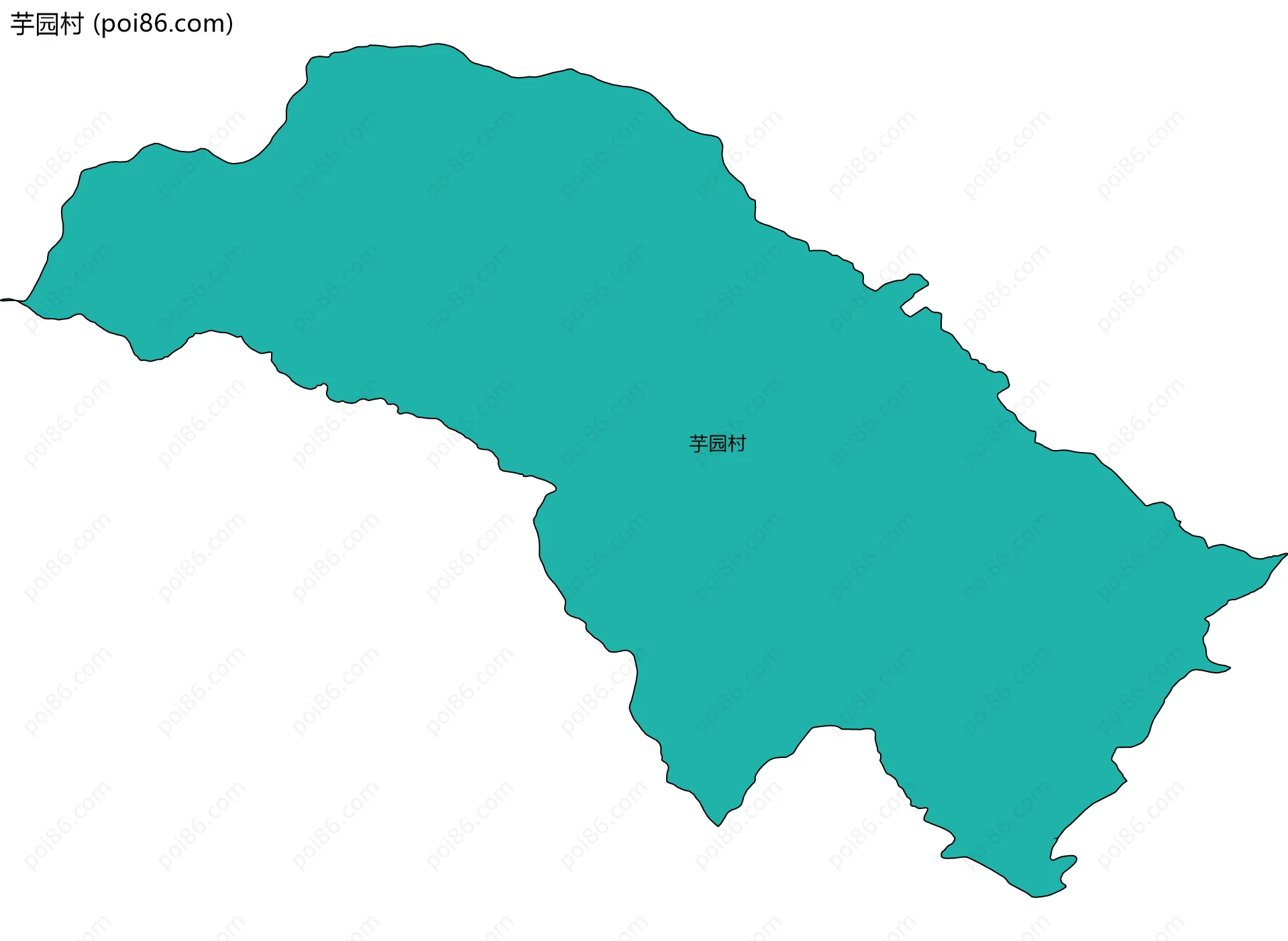 芋园村边界地图