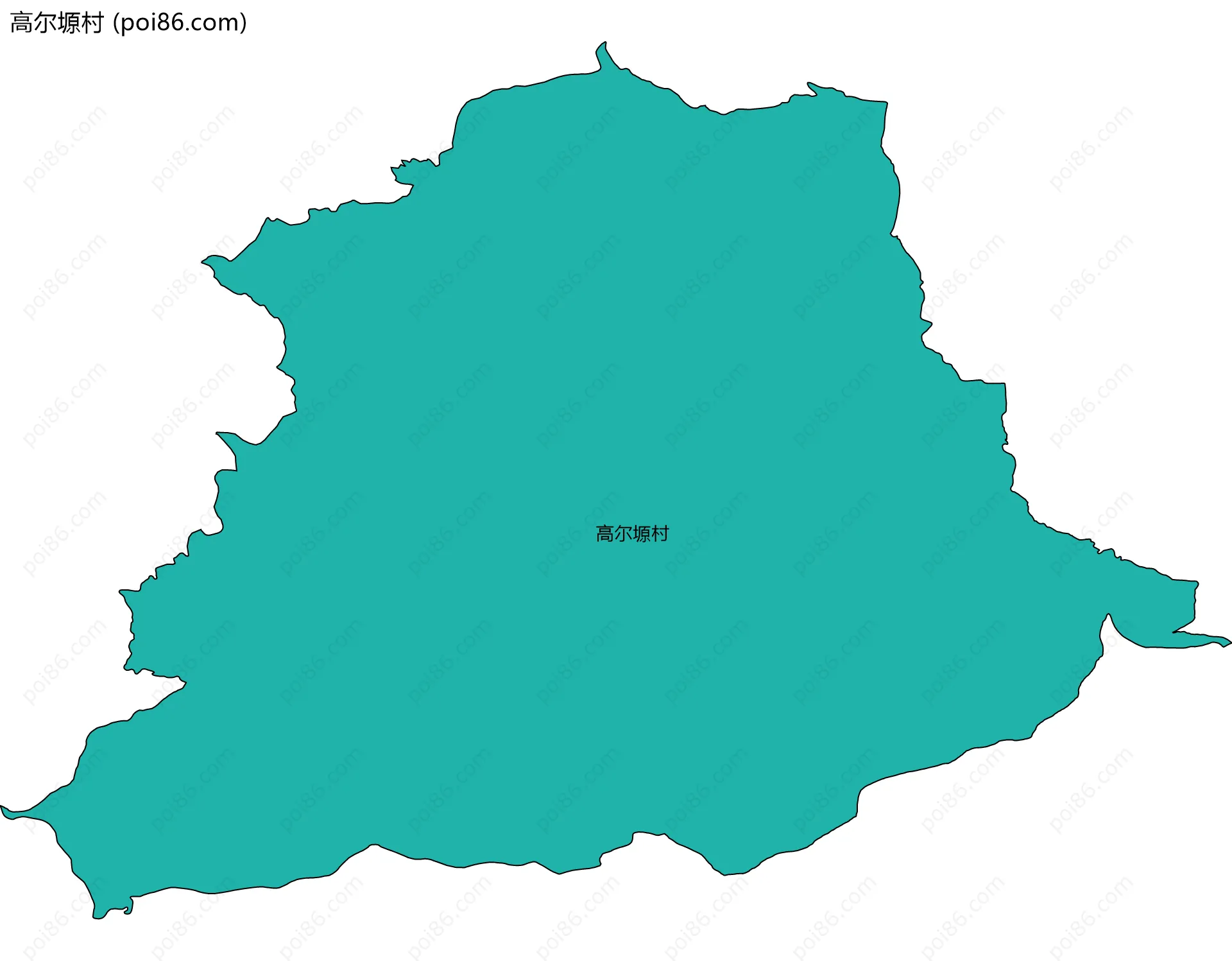 高尔塬村边界地图