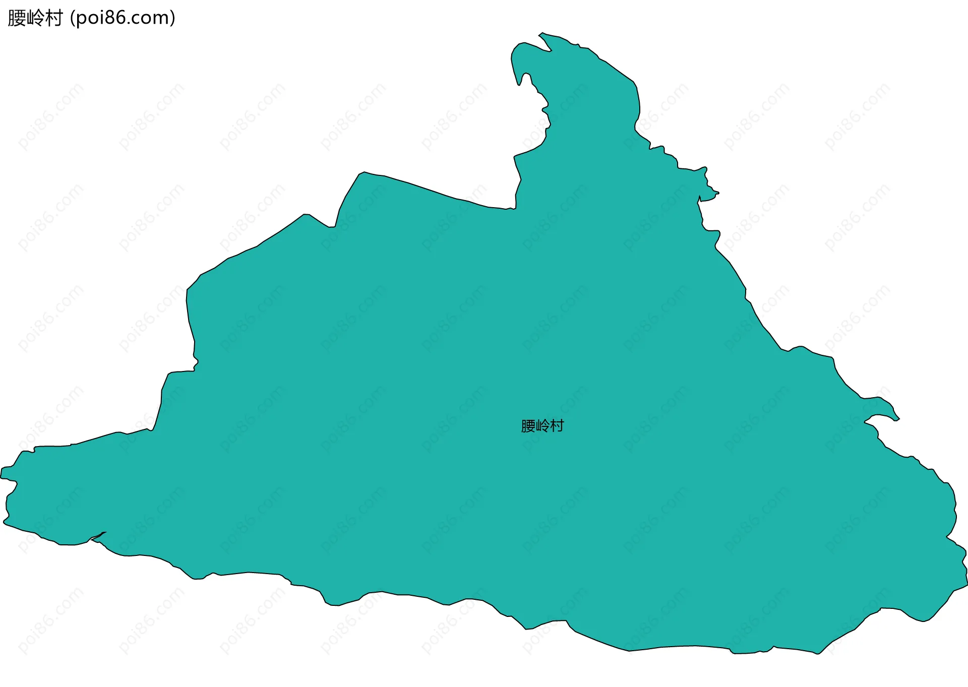 腰岭村边界地图