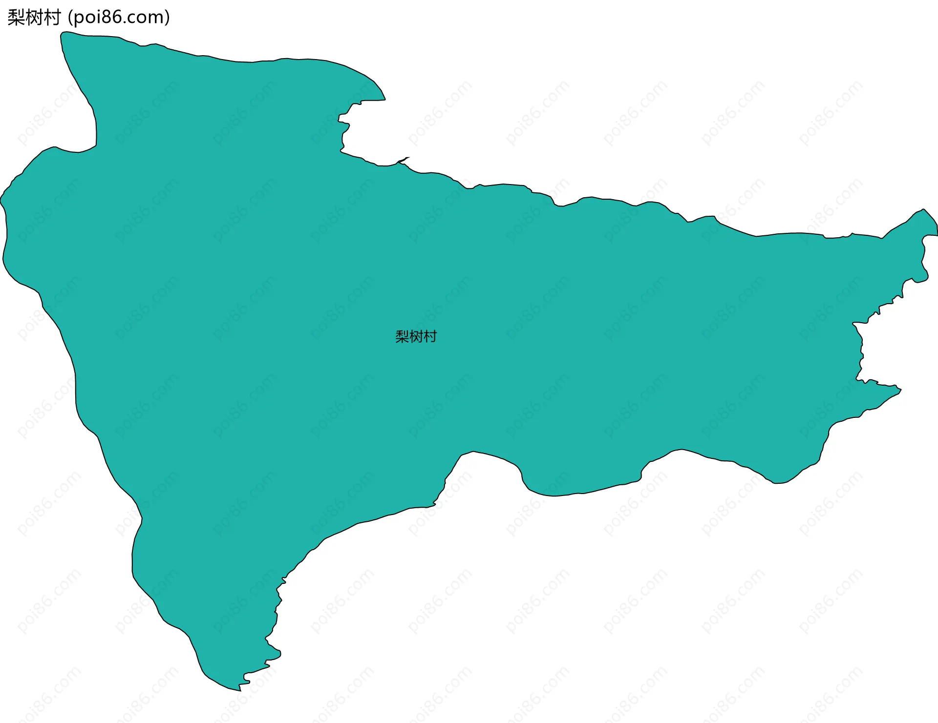 梨树村边界地图
