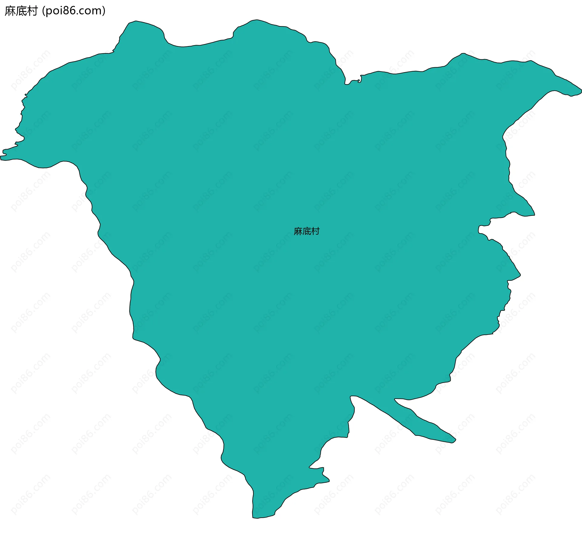 麻底村边界地图