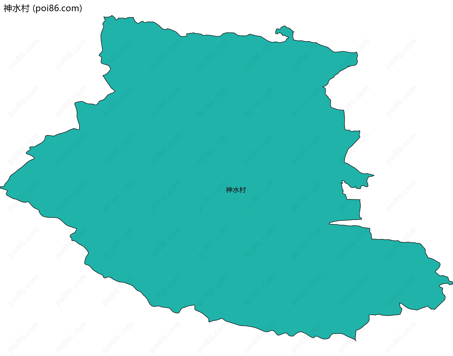 神水村边界地图