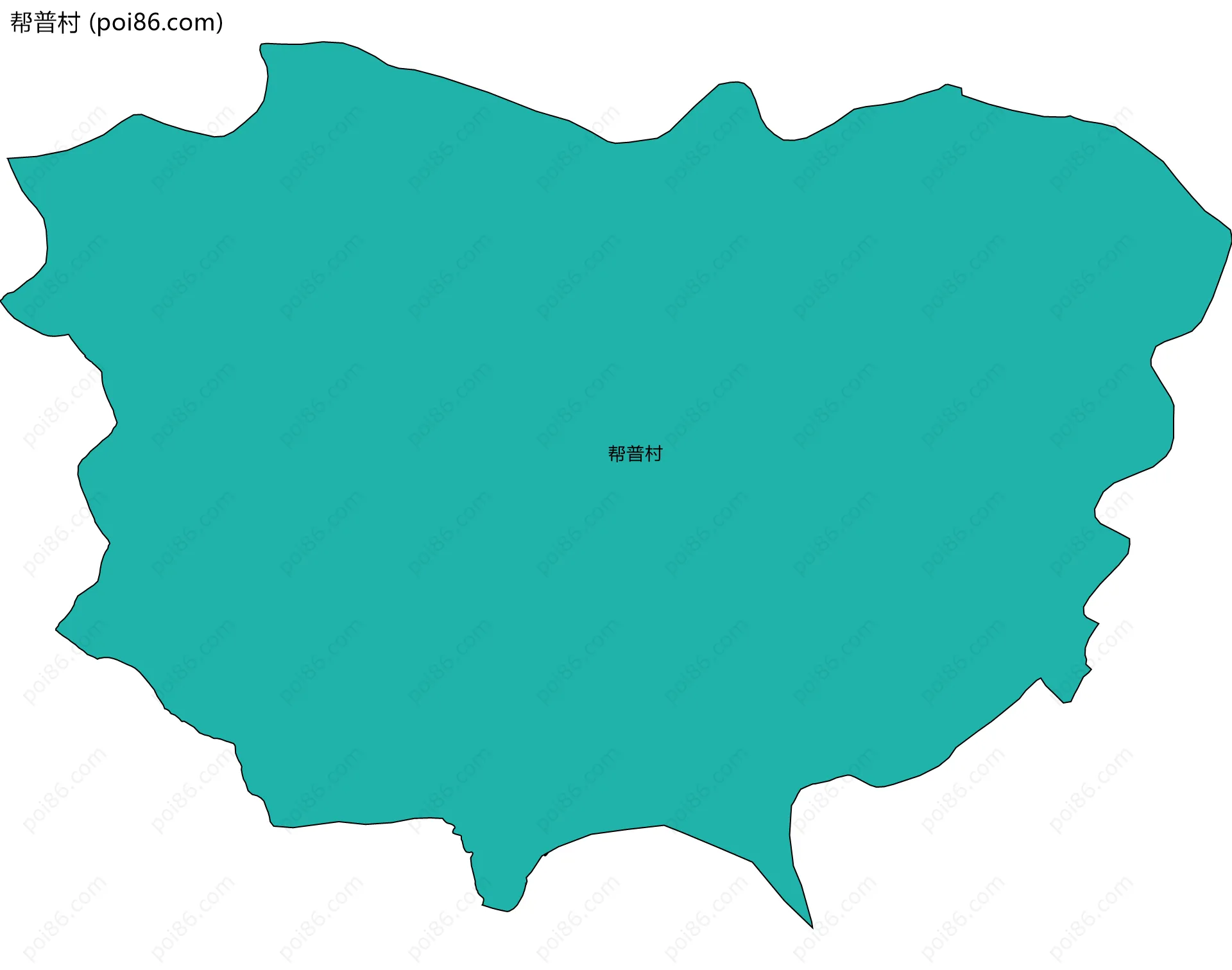 帮普村边界地图