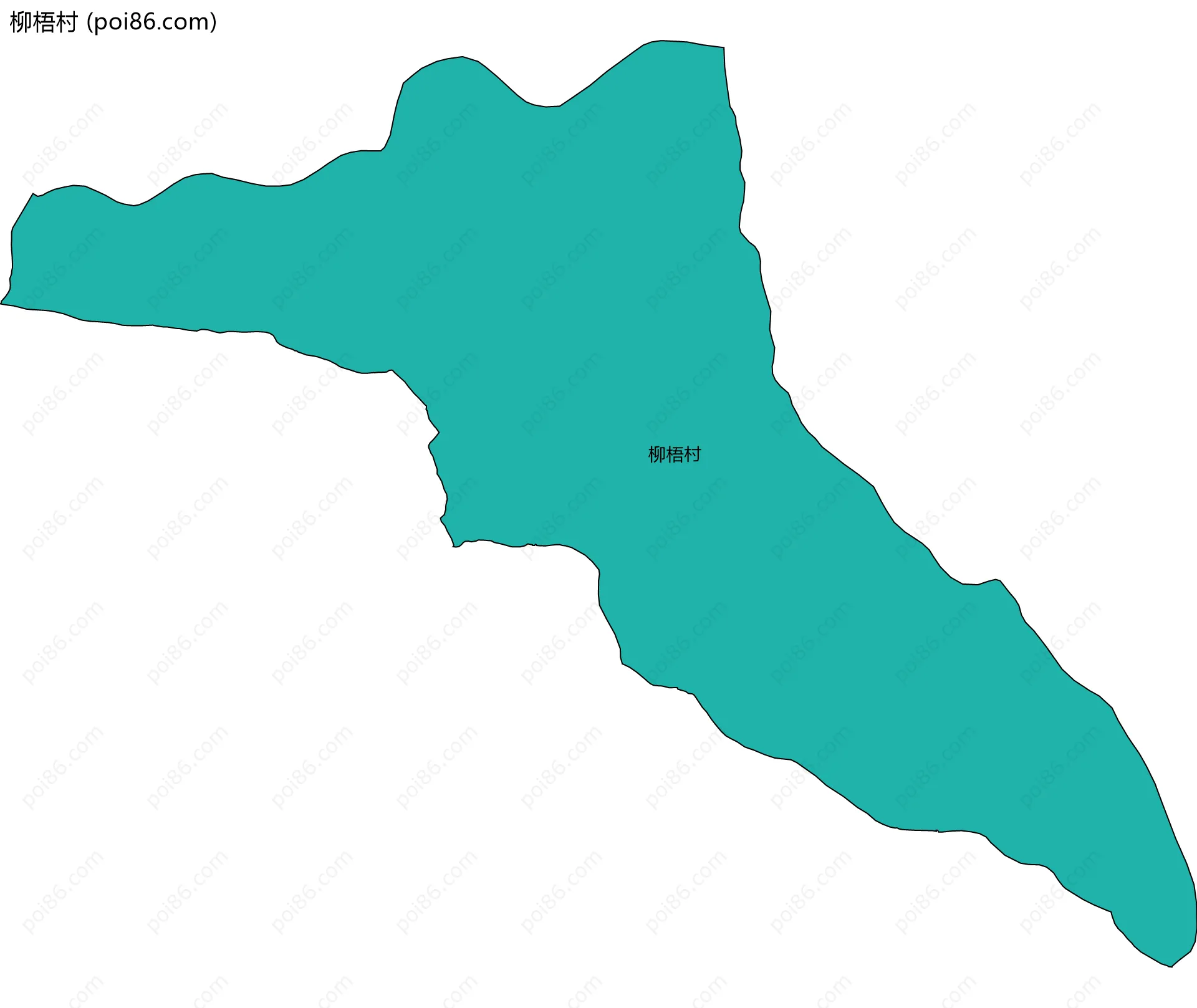 柳梧村边界地图