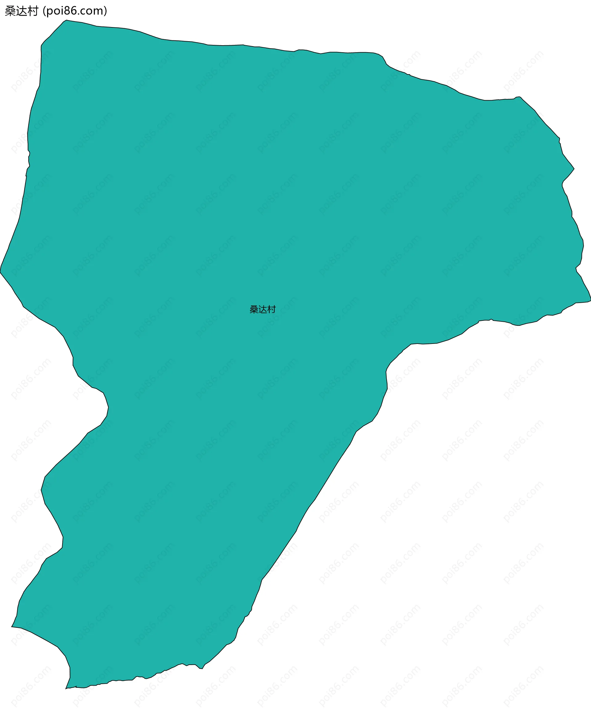 桑达村边界地图