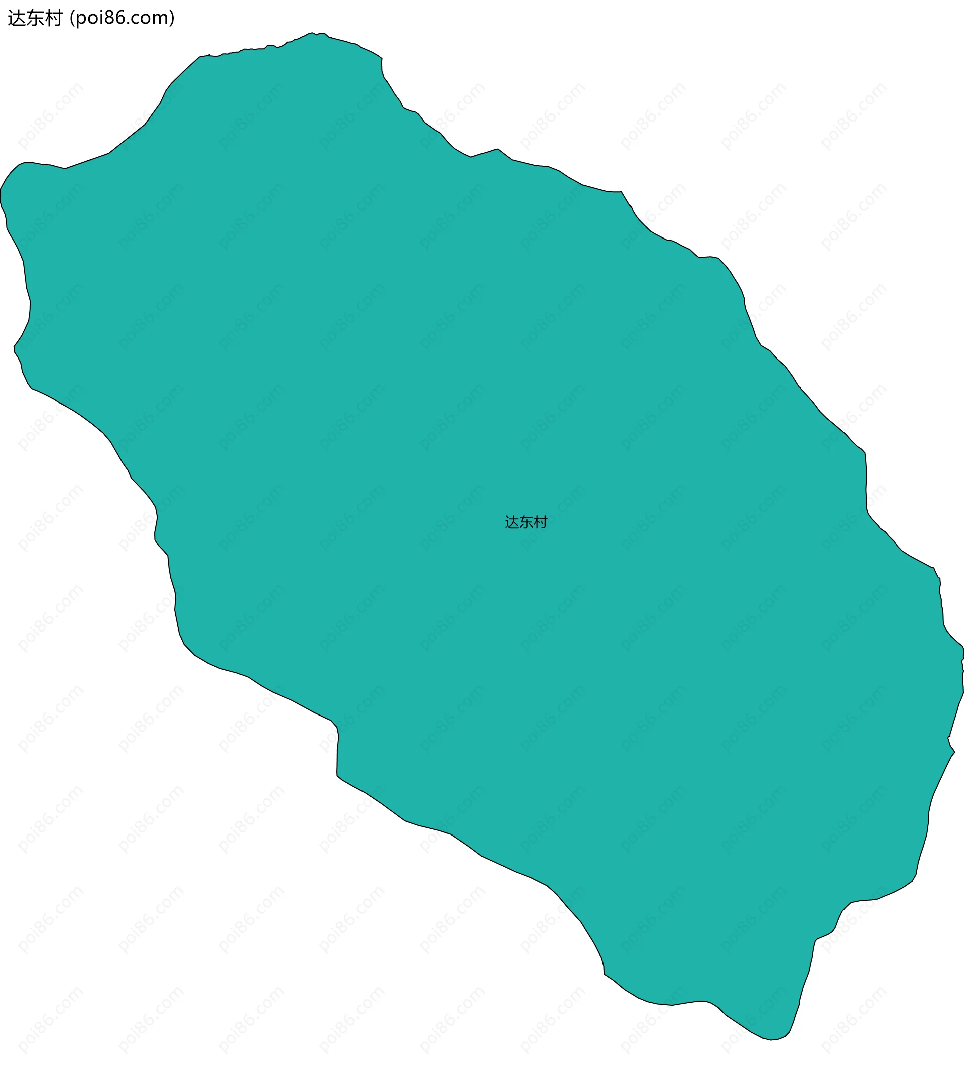 达东村边界地图