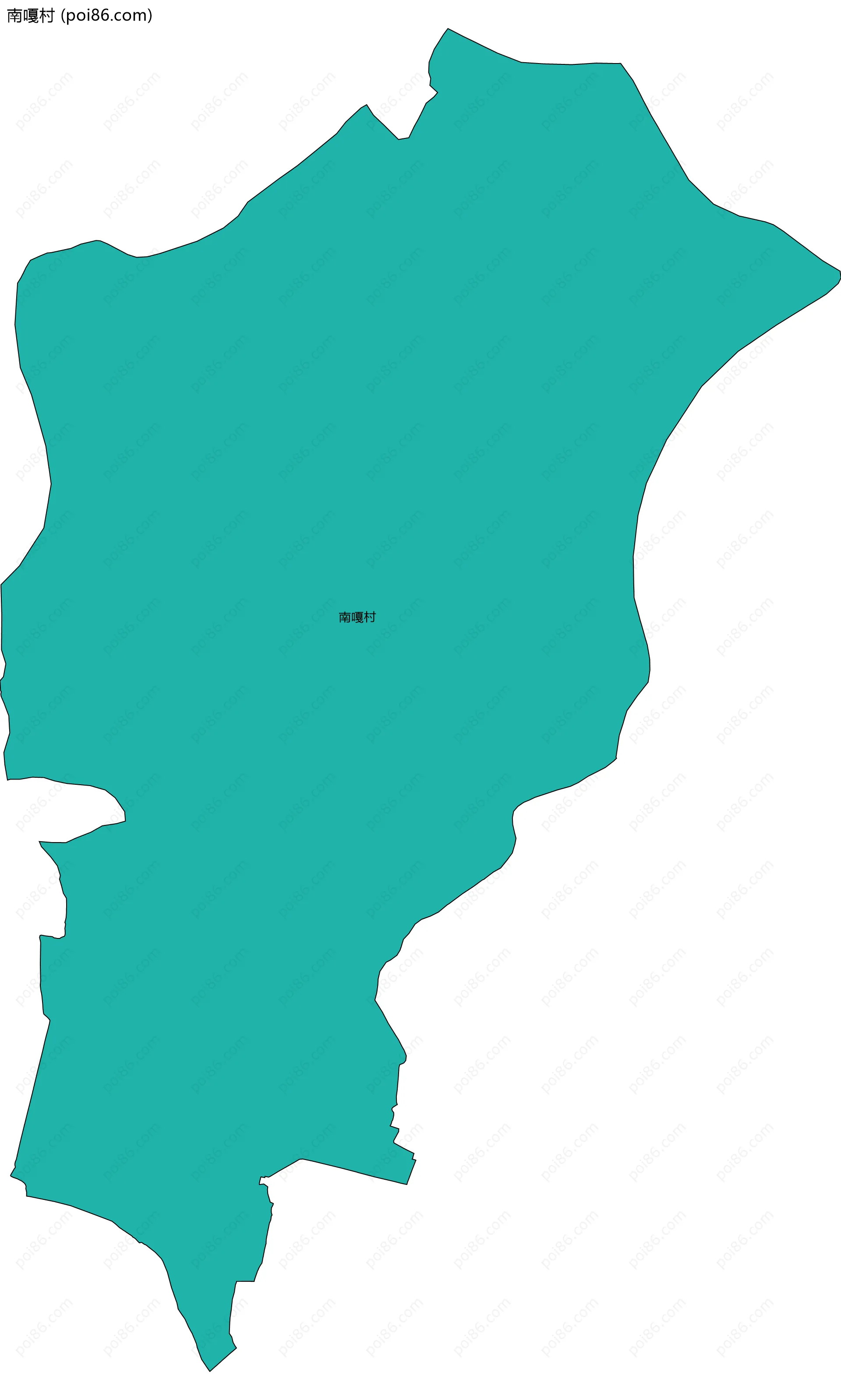 南嘎村边界地图