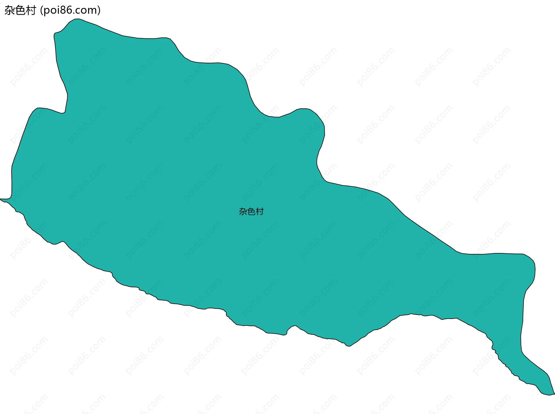 杂色村边界地图