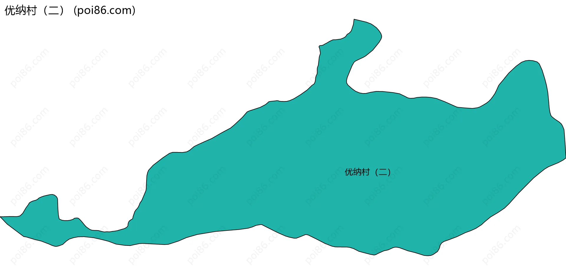 优纳村（二）边界地图