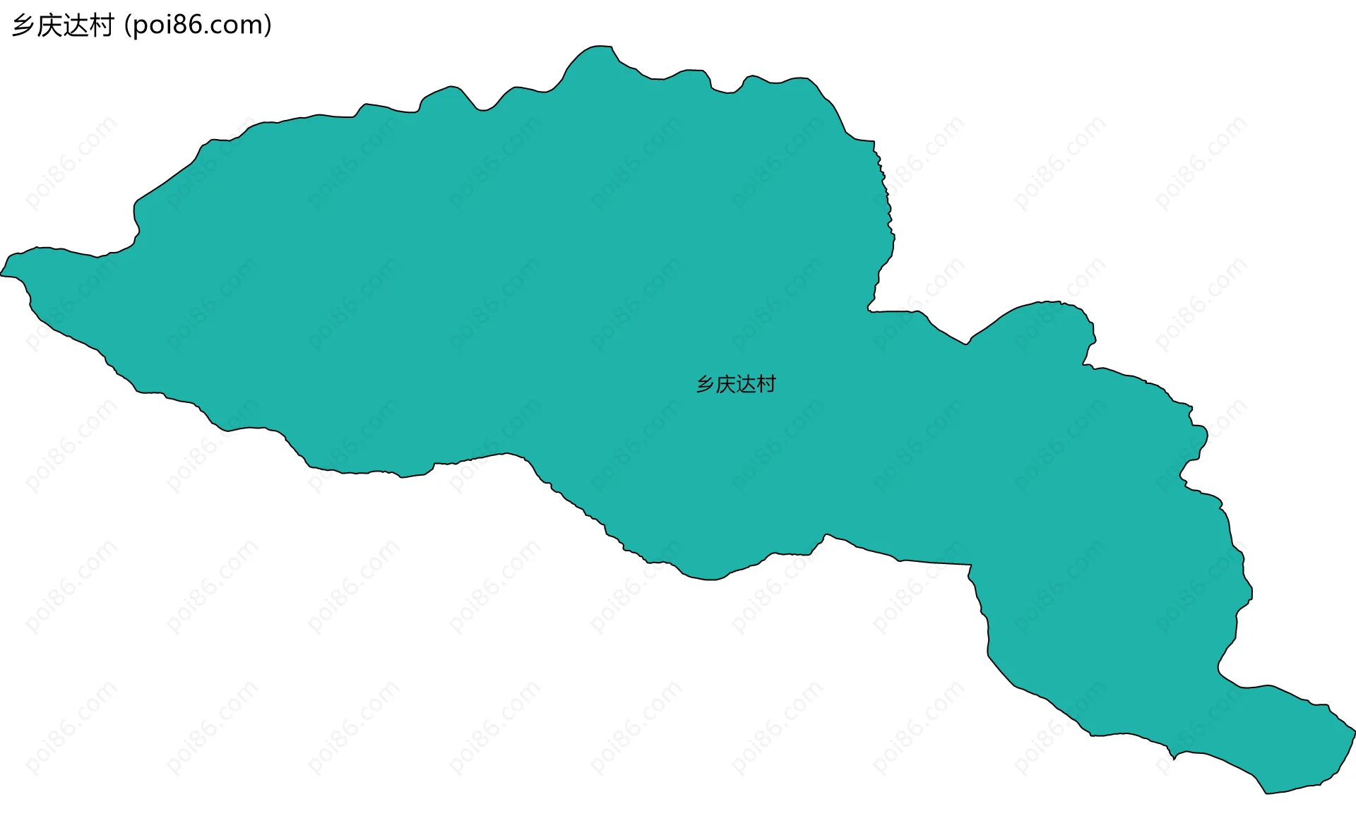 乡庆达村边界地图