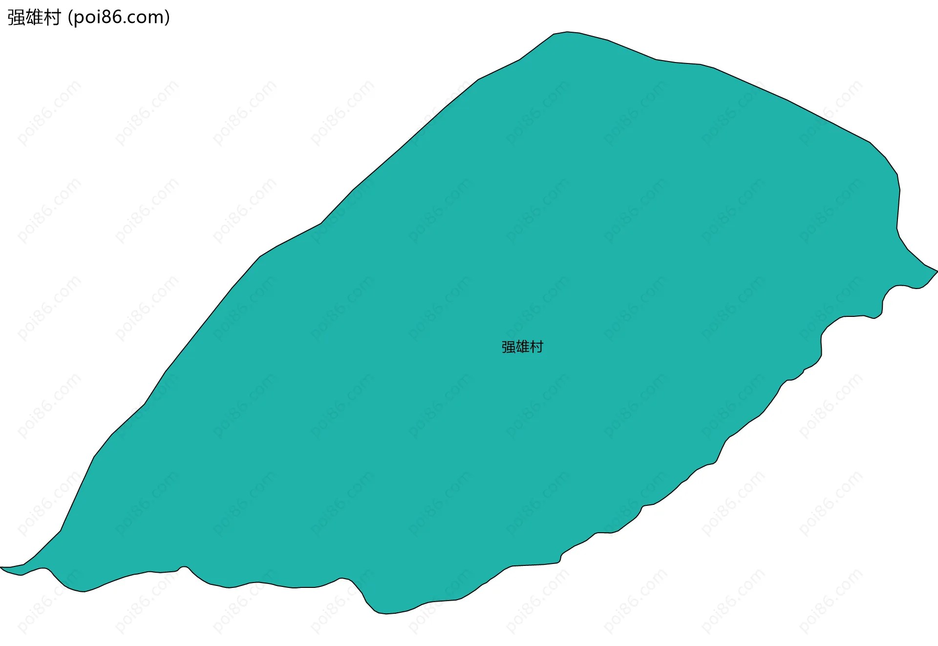 强雄村边界地图