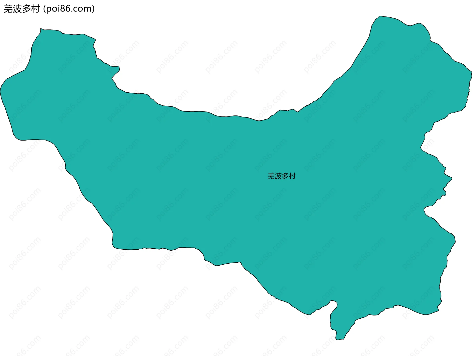 羌波多村边界地图